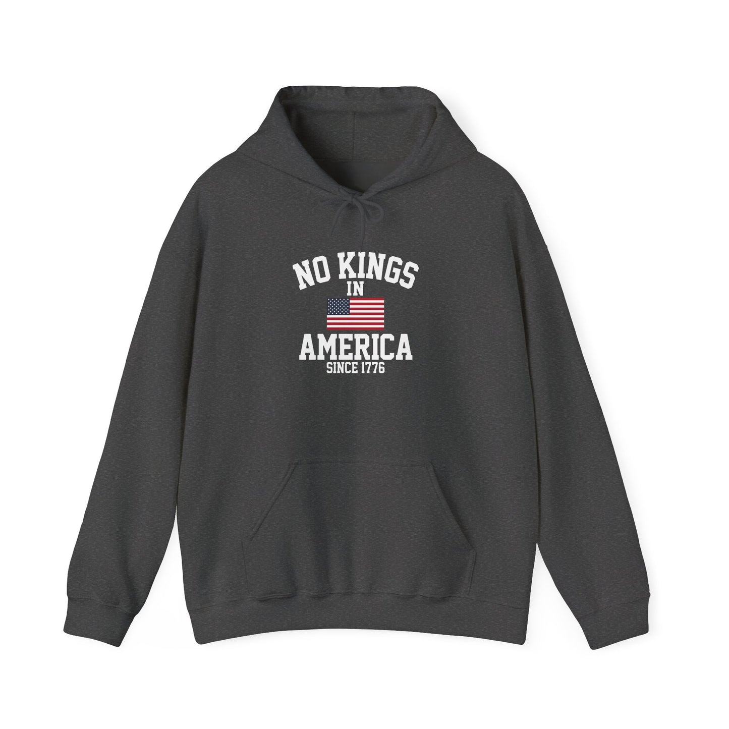No Kings in America Fleece Hoodie, Cozy Fleece Hoodie, Political Statement Hoodie, Stand With Ameroca Hoodie, Anti Fascism Hoodie