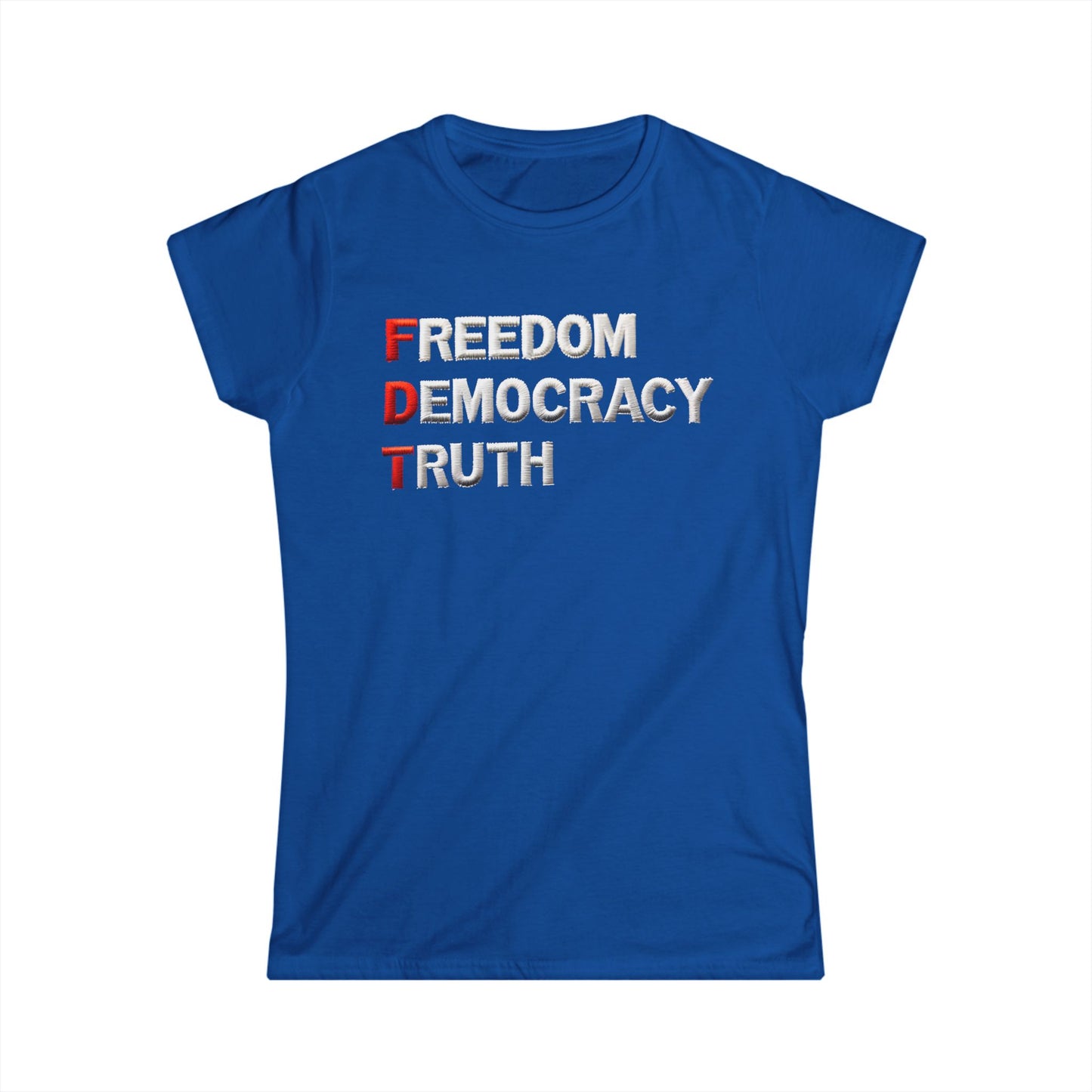 Freedom Democracy Truth Women's Fit Tee |  Equality Apparel, Activist Clothing, Inspirational Gift, Urban Fashion