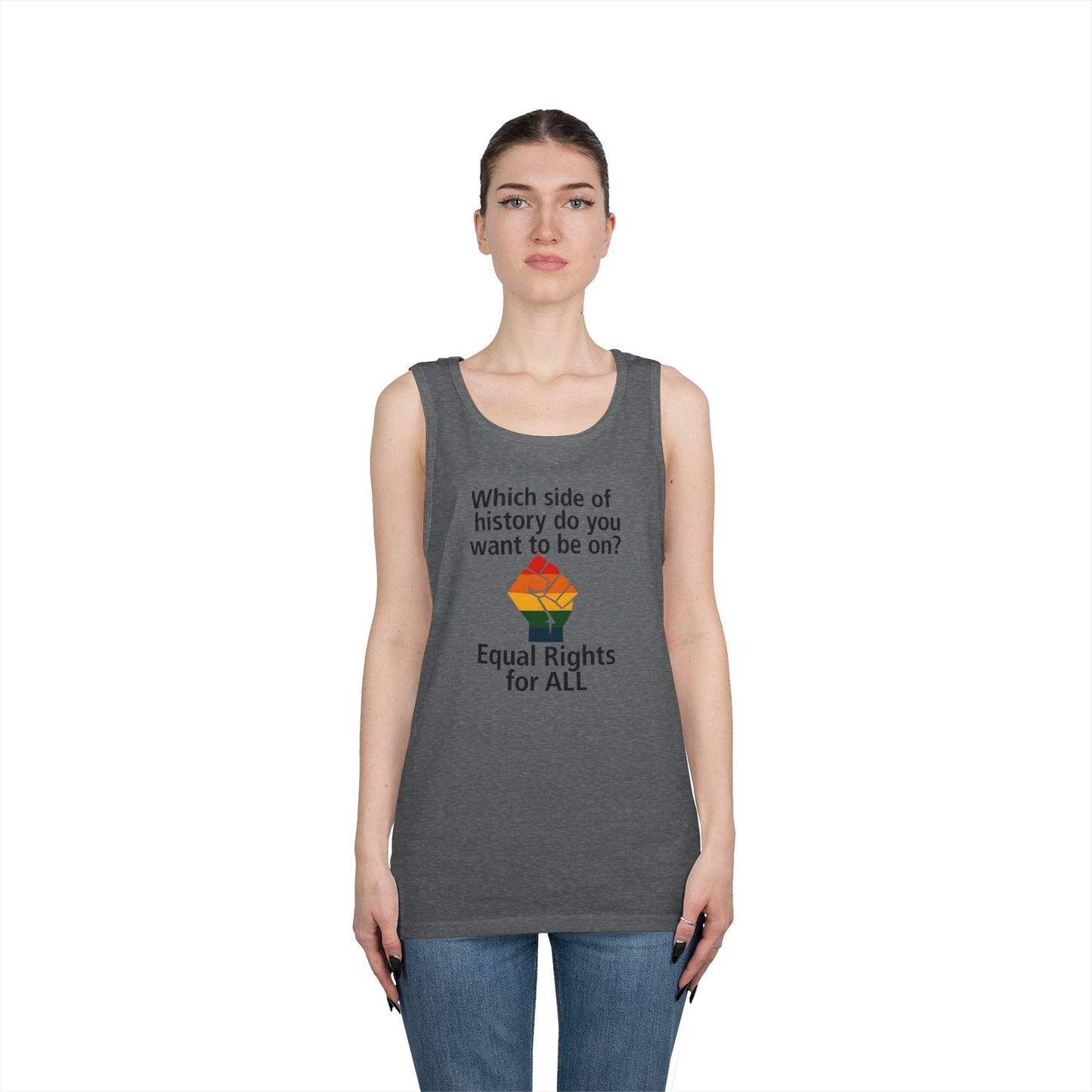 Unisex Equal rights for all Tank Top for Equality Activism, Protest Wear, LGBT Pride, Summer Casual, Gift for Activists