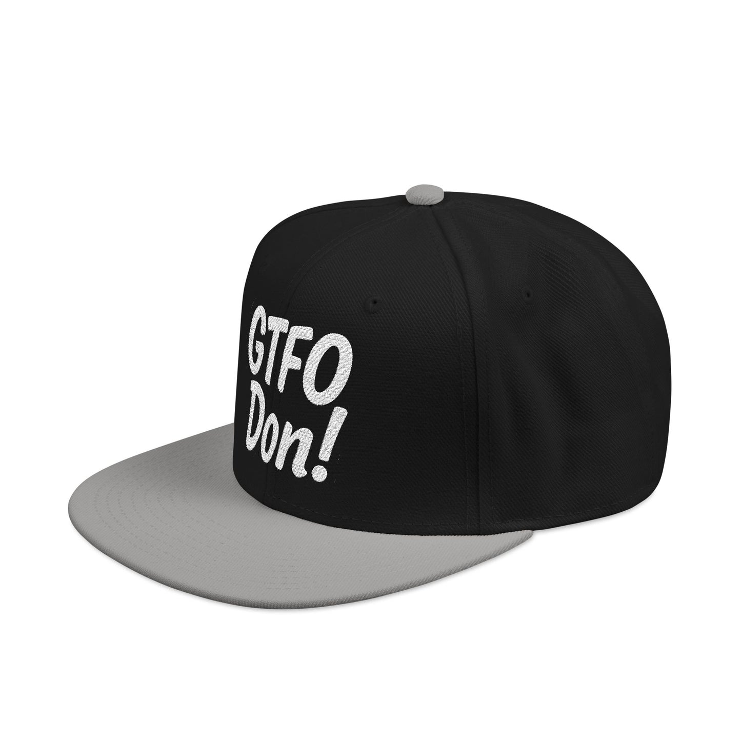 GTFO Don! Snapback Cap - Funny Embroidered Hat, Casual Streetwear, Gift for Friends, Party Accessory, Unisex Style