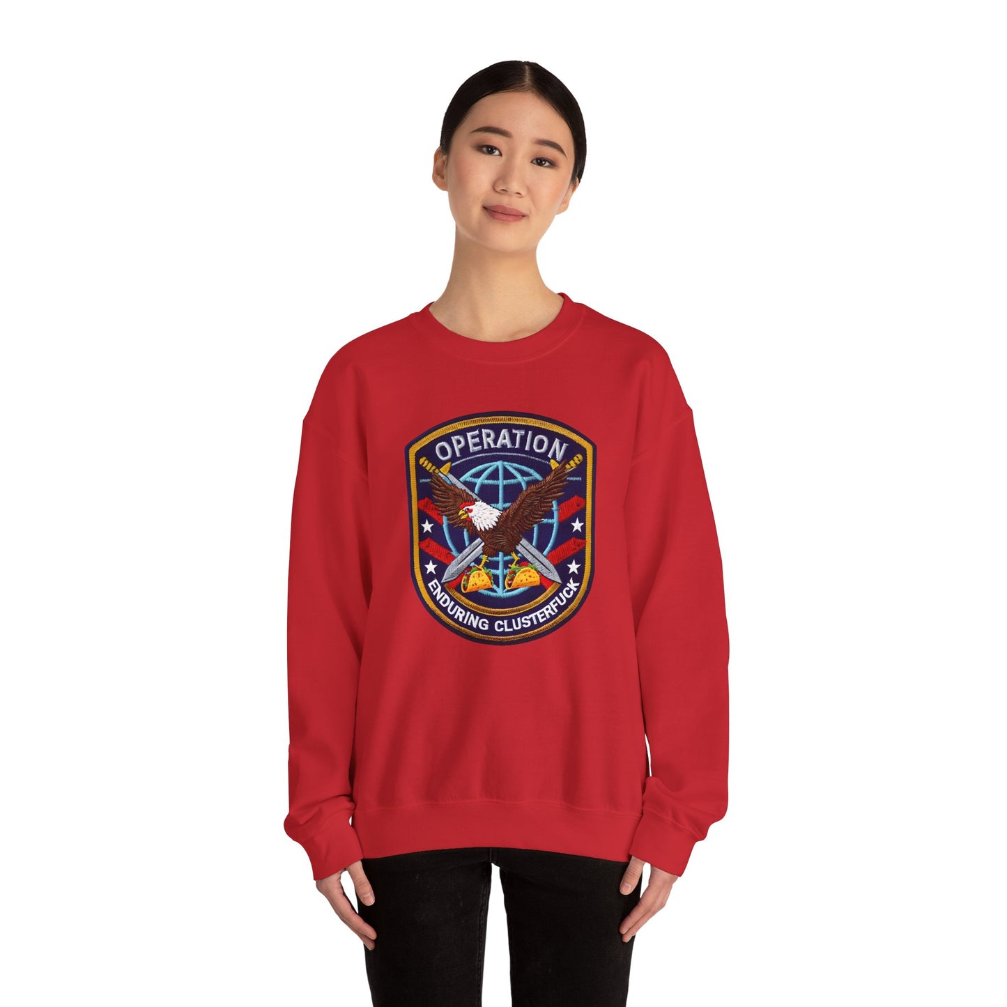 Operation Enduring Clusterfuck crewneck Sweatshirt, Political Statement Sweatshirt, Anti Fascism Sweatshirt, Support Ukraine Crew Neck