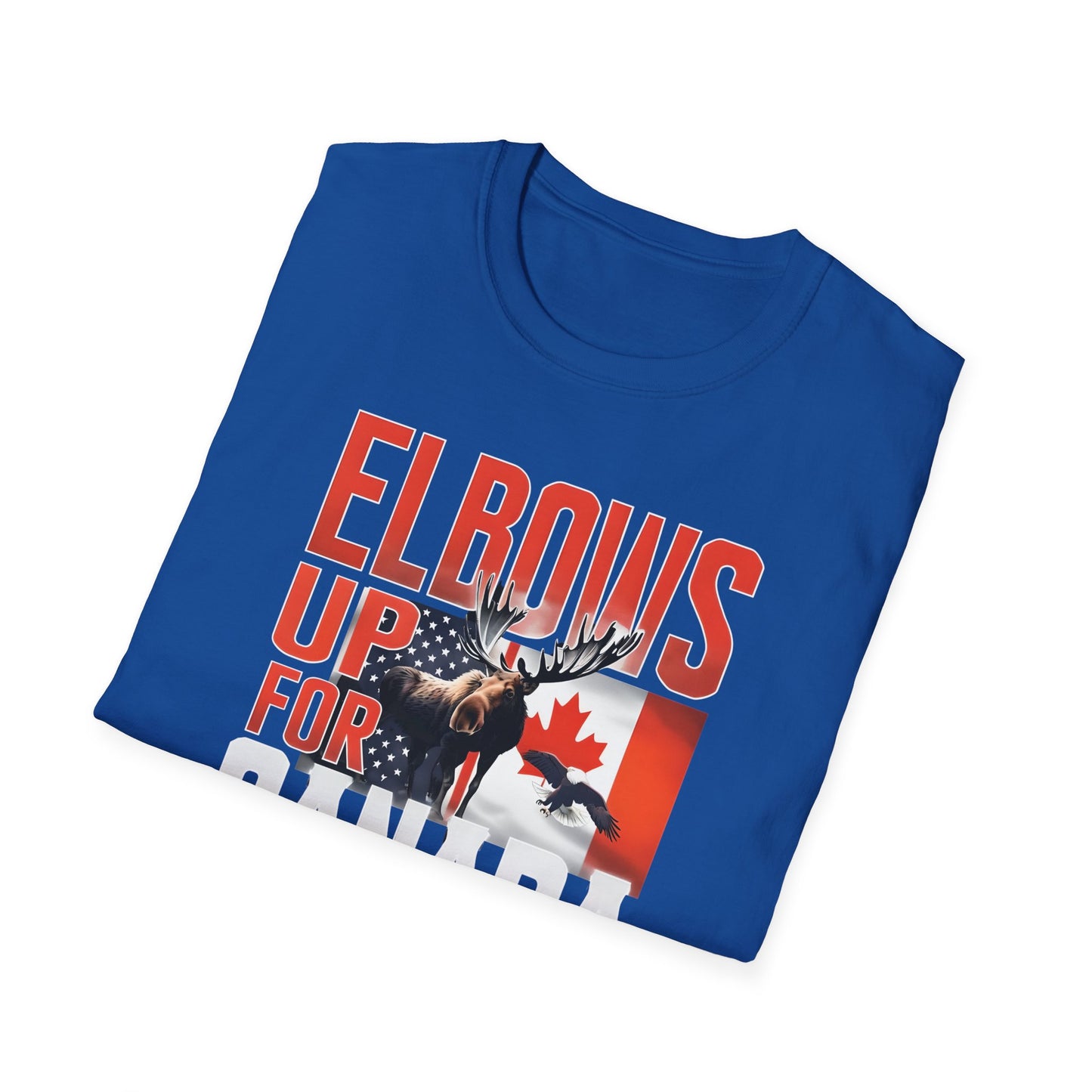 Elbows Up For Canada! Unisex Tee, Support Canada from Stateside Tee, Resistance T-shirt, Pro-Canada graphic Tee, unisex canada tee