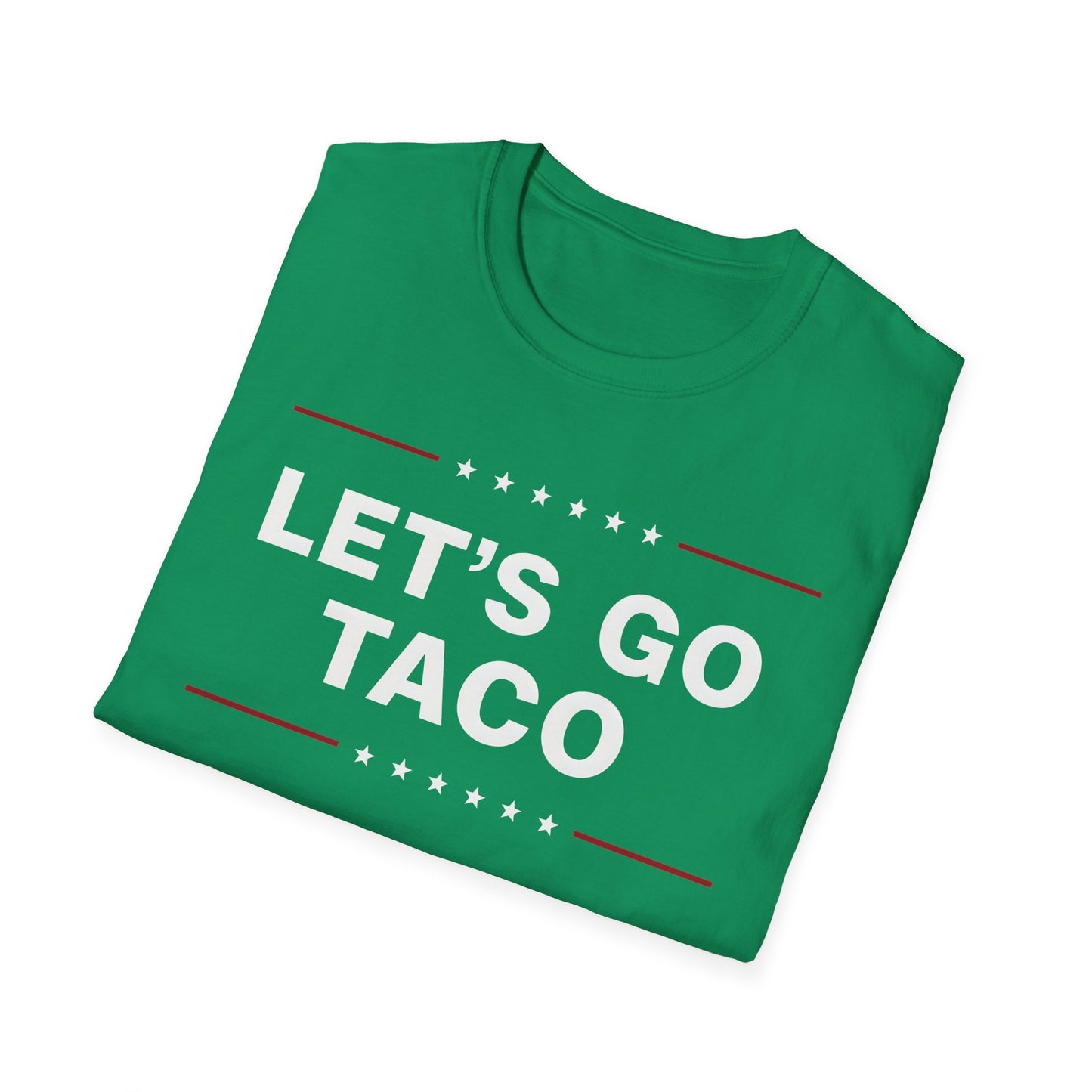 Let's Go Taco Unisex Softstyle T-Shirt, Taco Lover Gift, Funny Foodie Shirt, Casual Wear, Taco Tuesday Tee