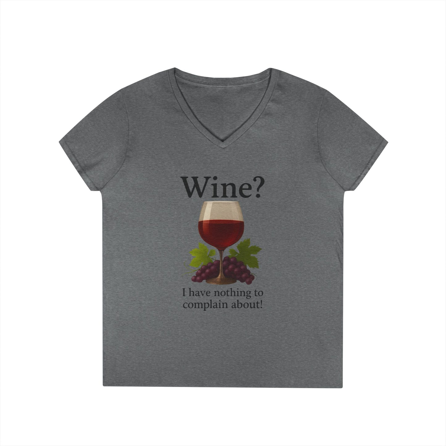 Wine Lover's V-Neck T-Shirt, Fun Wine Quote Tee, Gifts for Her, Casual Summer Top, Ladies' Wine Shirt