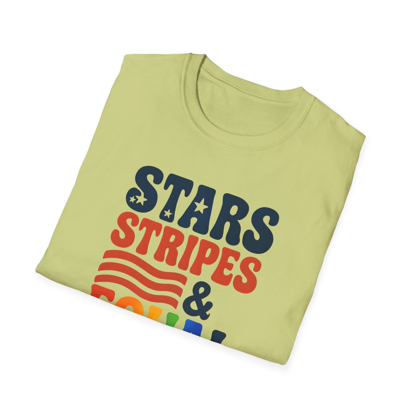 Stars Stripes and Equal Rights unisex tee, Casual protest Gift, LGBTQ tee, Unisex Softstyle Shirt,  Family Wear, gay rights