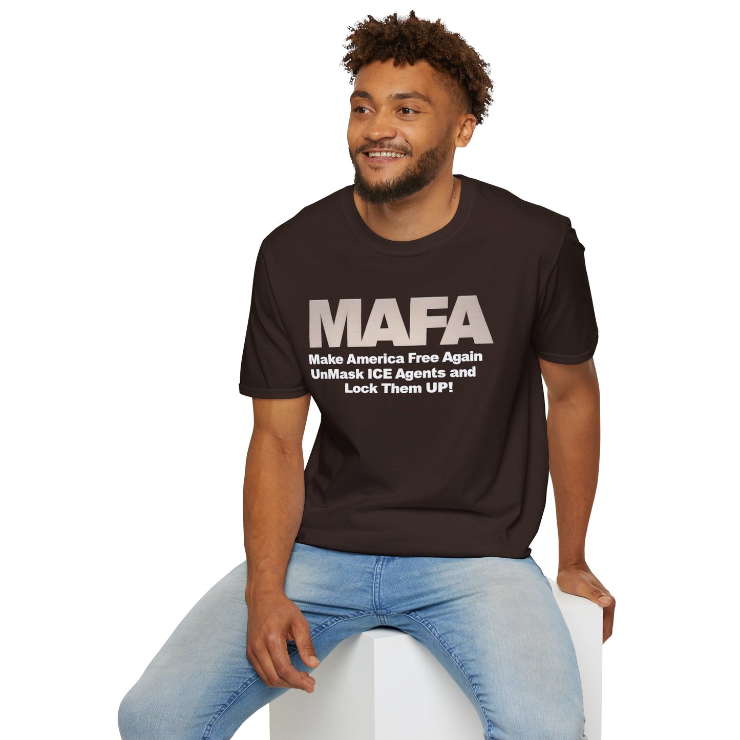 MAFA - Make America Free Again, Unmask ICE Agents and Lock them Up!! unisex t-shirt, Political Protest shirt, Anti ICE tee