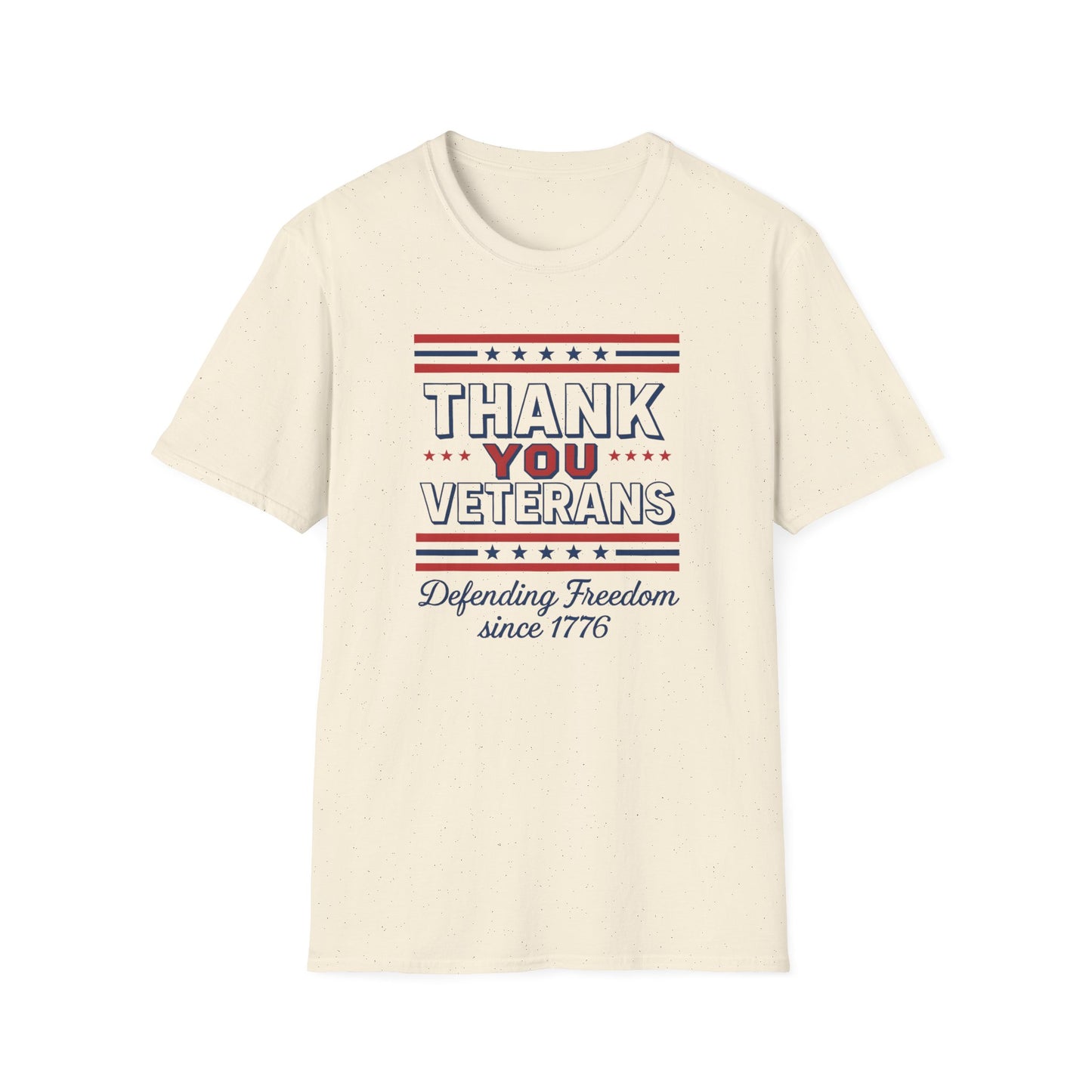 Thank You Veterans Defending Freedom since 1776 unisex tshirt, patriotic tshirt, 4th of July shirt honoring veterans, pro vet
