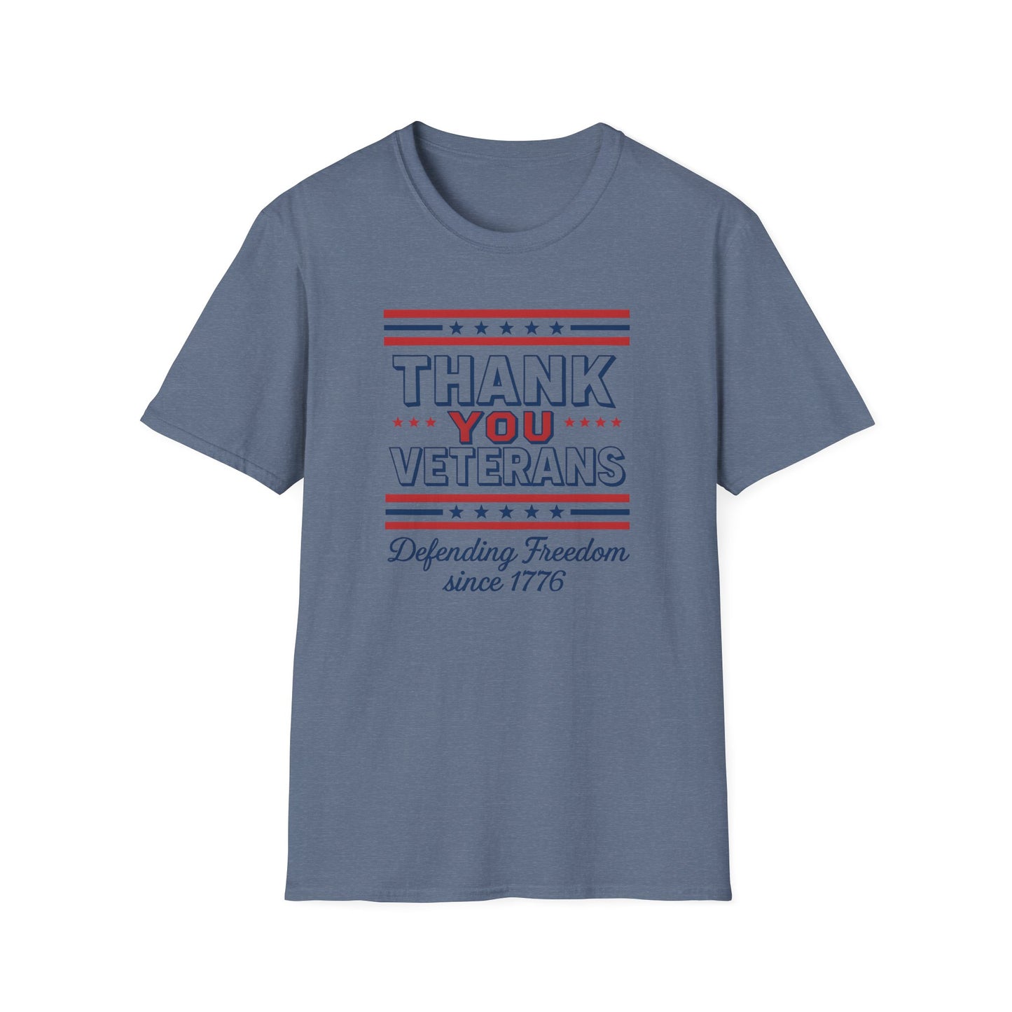 Thank You Veterans Defending Freedom since 1776 unisex tshirt, patriotic tshirt, 4th of July shirt honoring veterans, pro vet