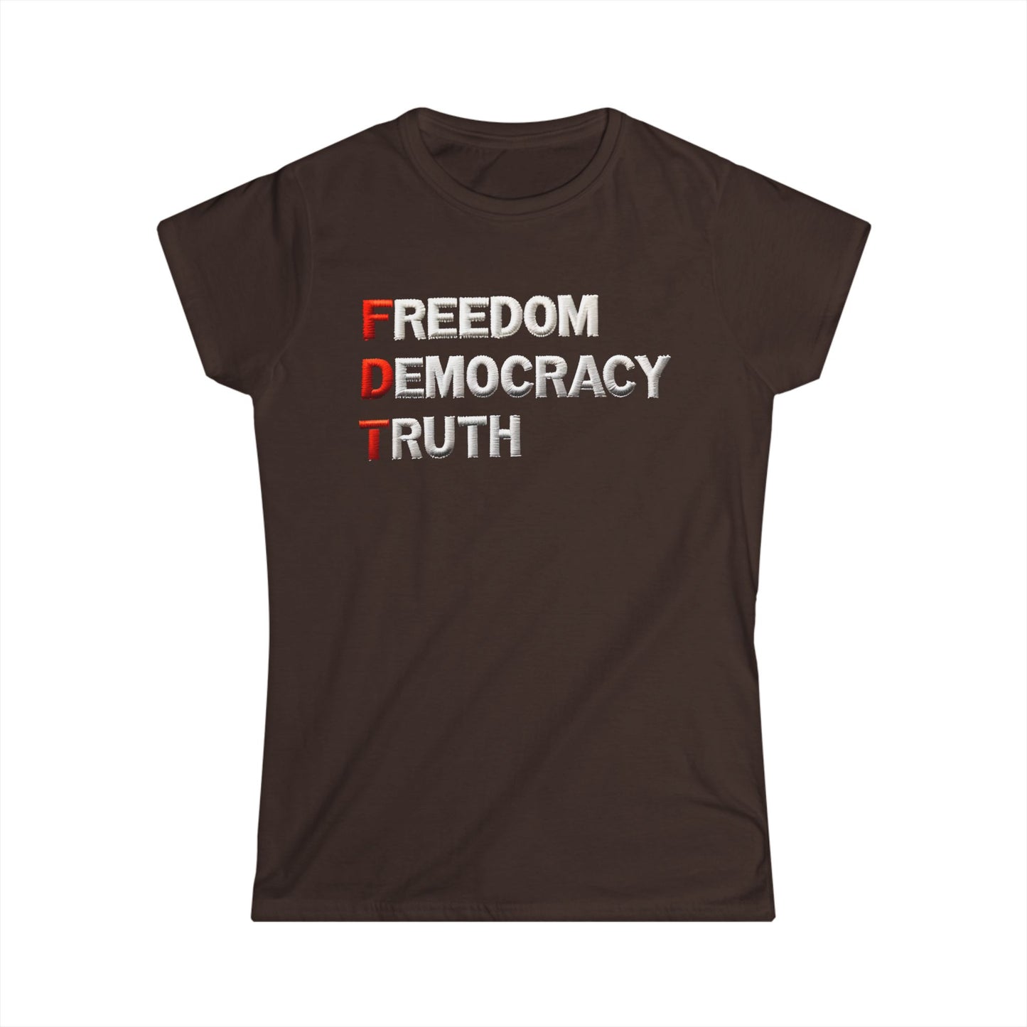 Freedom Democracy Truth Women's Fit Tee |  Equality Apparel, Activist Clothing, Inspirational Gift, Urban Fashion