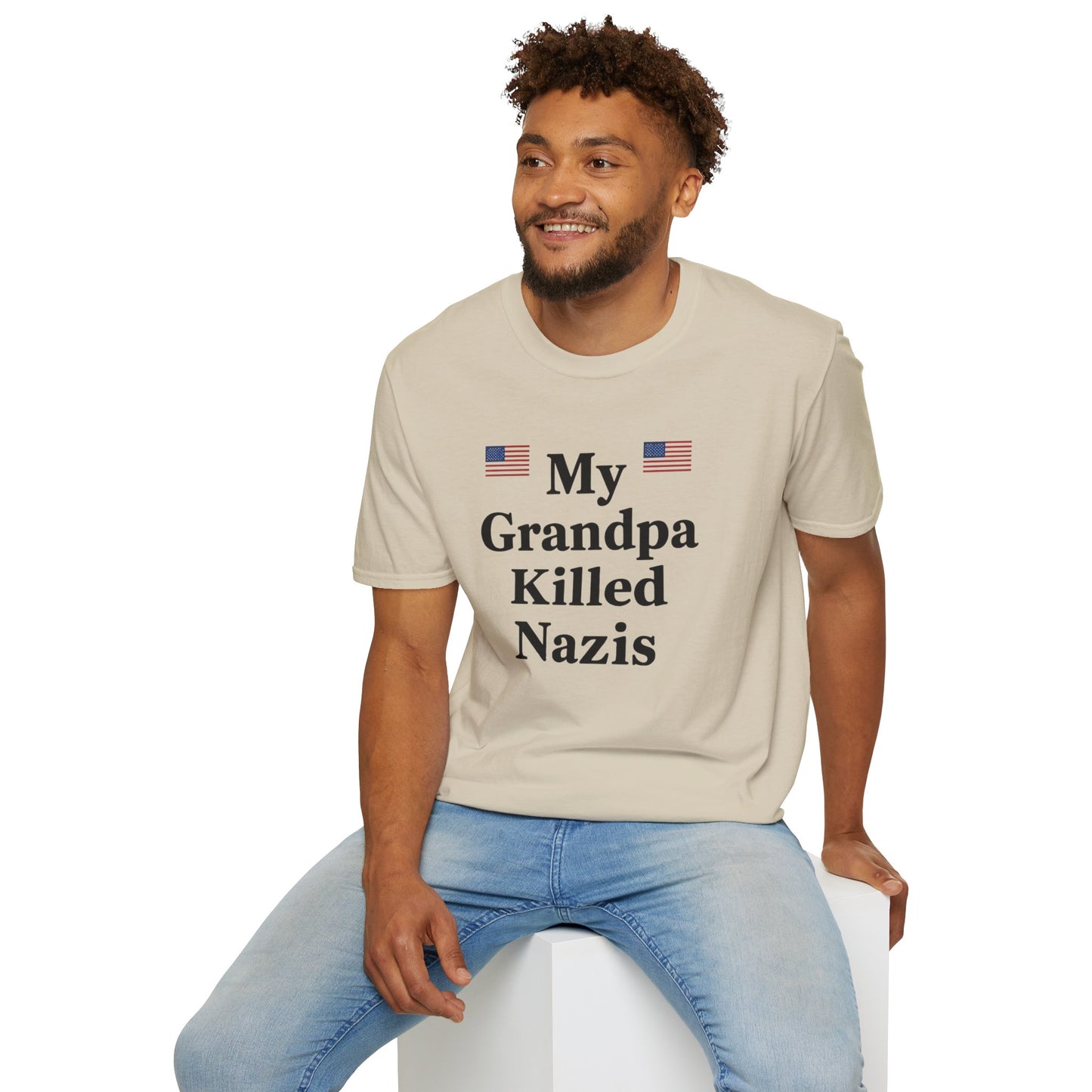Patriotic T-Shirt - My Grandpa Killed Nazis, History Shirt, Military Pride Tee, Veteran Gift, USA Apparel