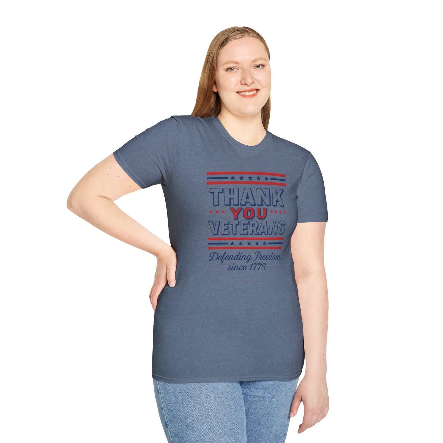 Thank You Veterans Defending Freedom since 1776 unisex tshirt, patriotic tshirt, 4th of July shirt honoring veterans, pro vet