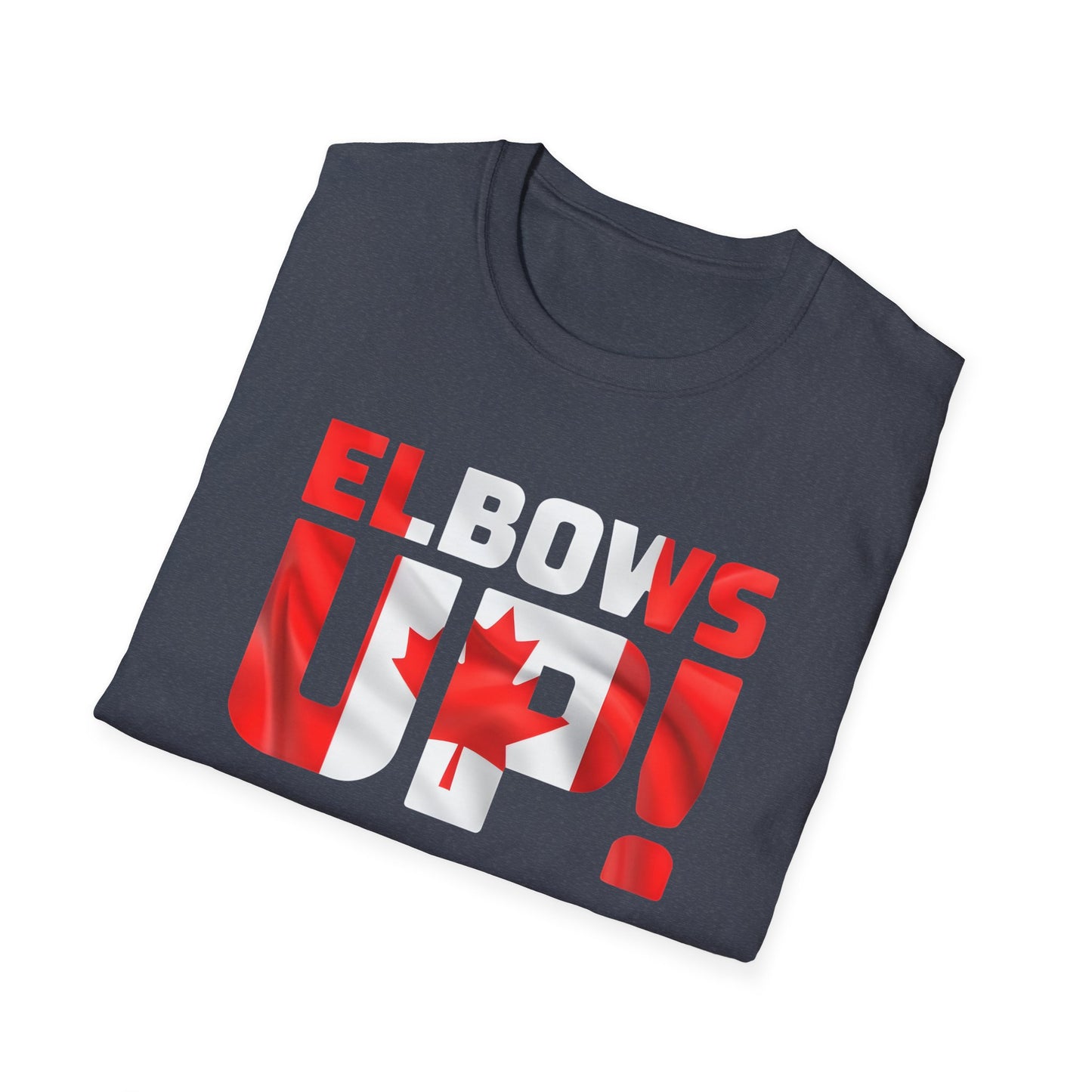Canadian Pride Elbows Up T-Shirt, Unisex Tee, Fun Canada Day Apparel, Gift for Canada Lovers, Comfortable Travel Shirt