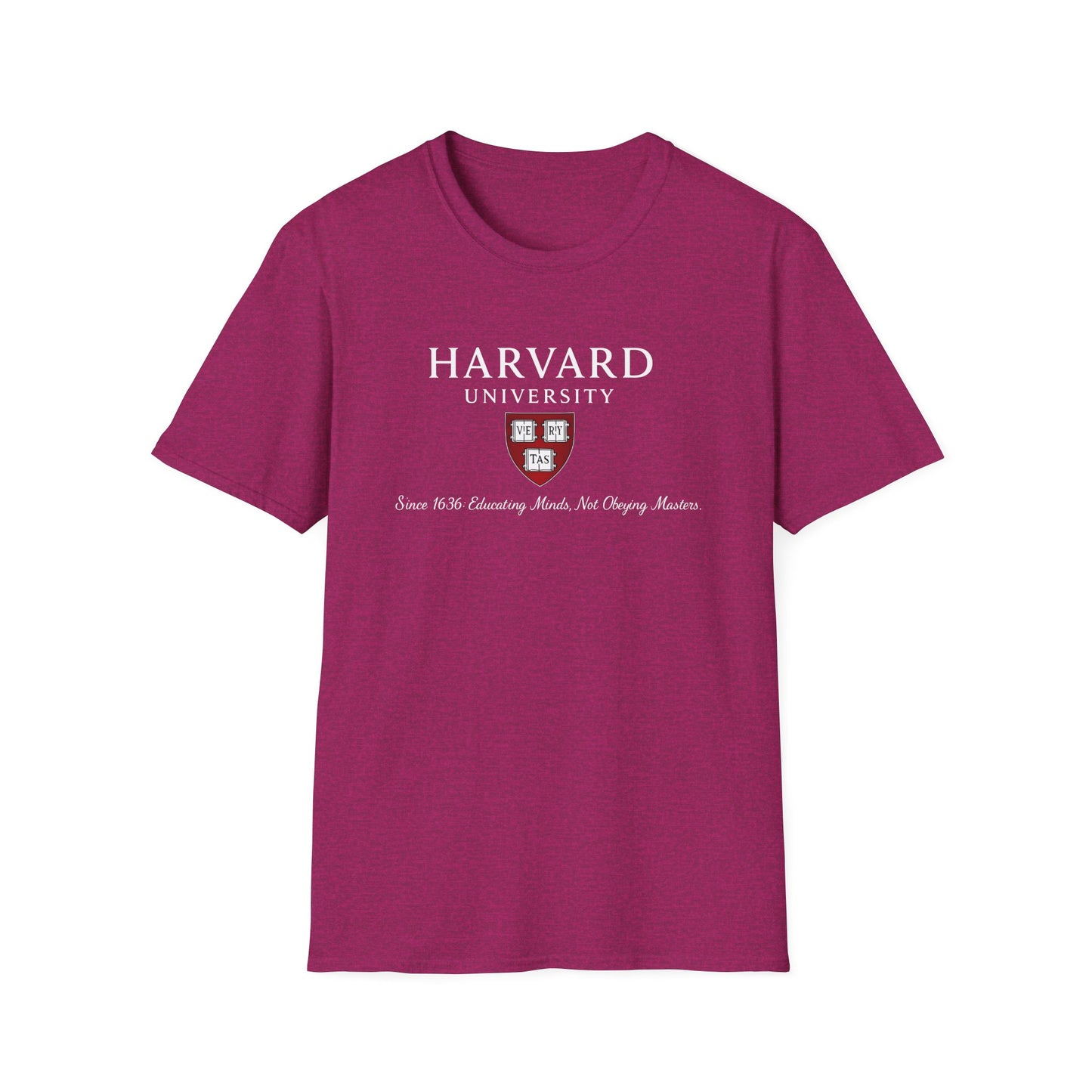 Harvard University - Since 1636: unisex t-shirt, antigovernment shirt, no masters tee, hands off universities t-shirt, law shirt