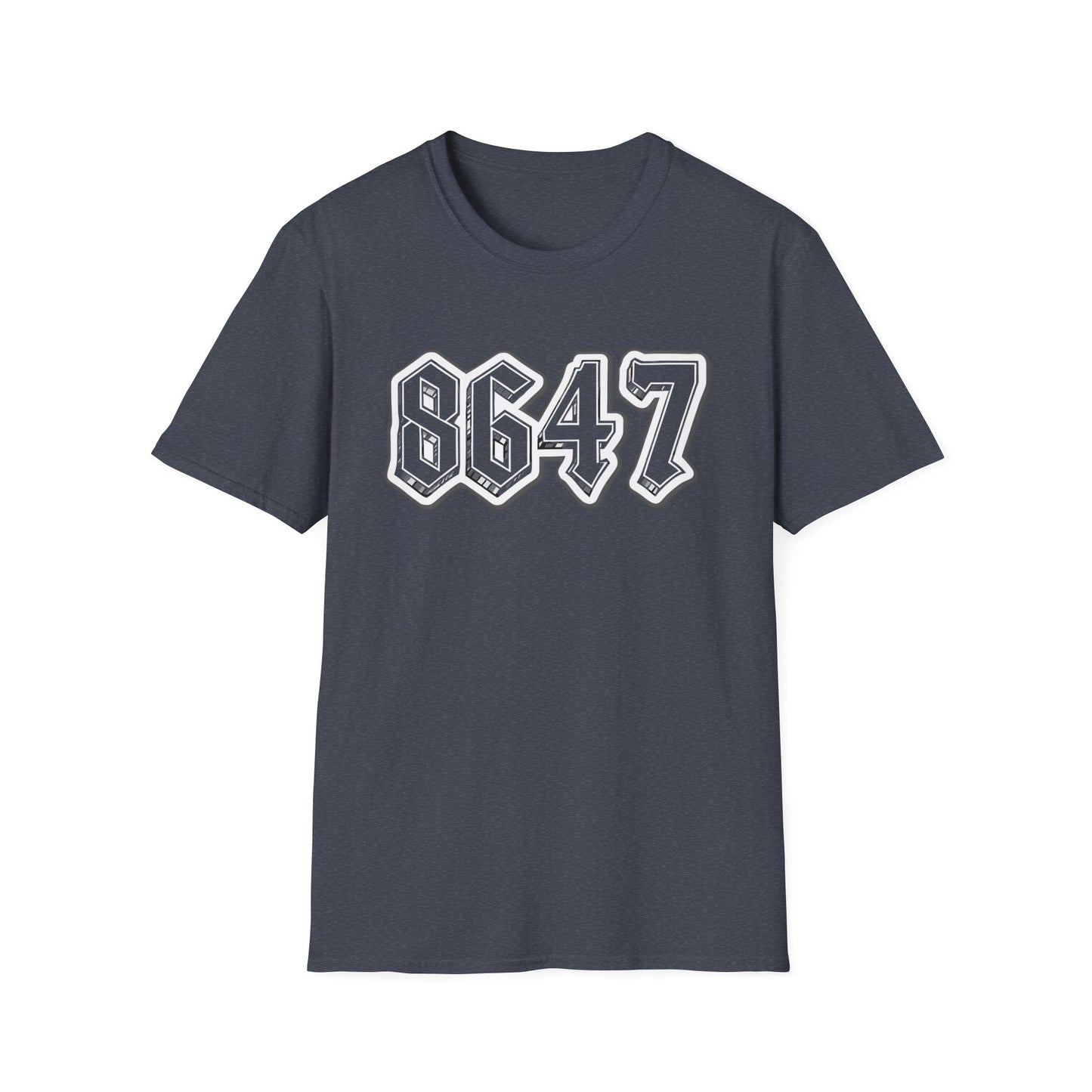 8647 Trendy Unisex T-Shirt with Bold Graphic 8647, Casual Streetwear, Gift for Him or Her, Everyday Wear, Comfortable Tee