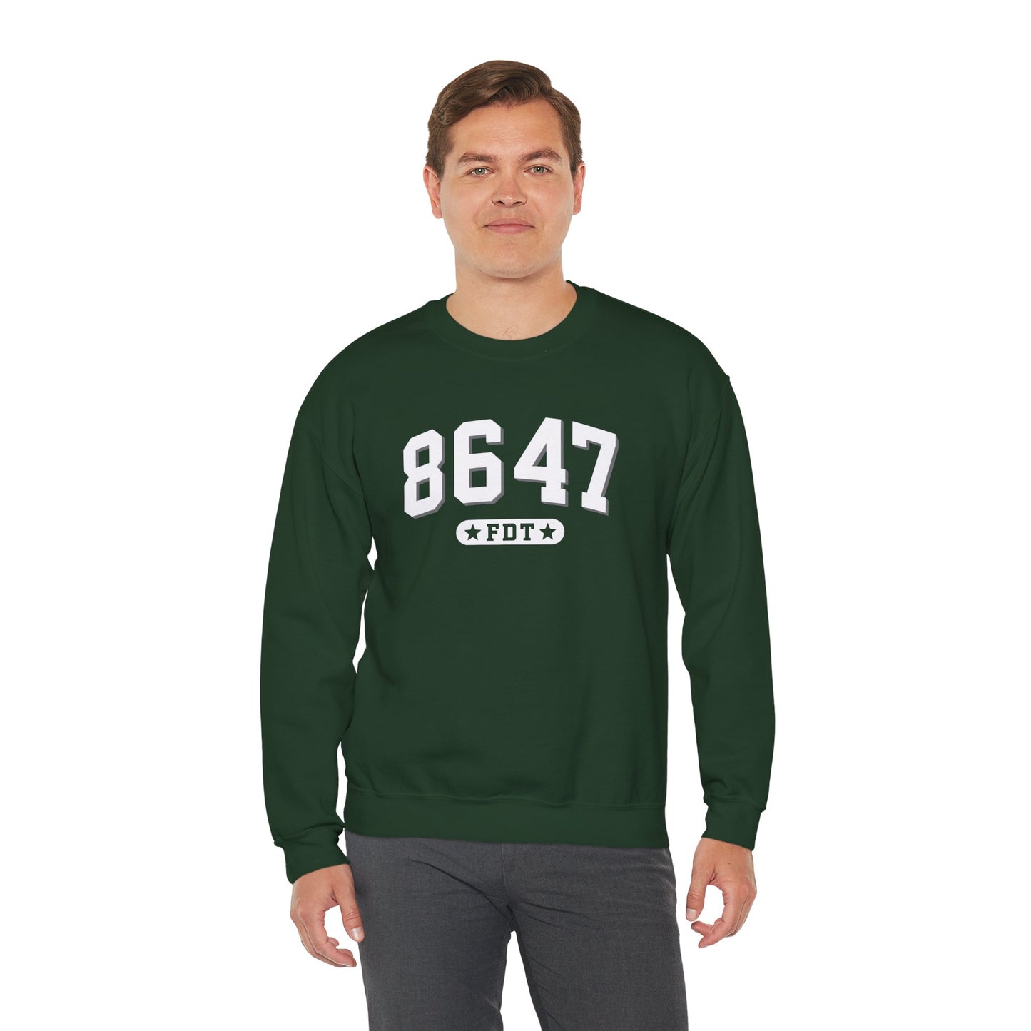 8647 FDT unisex Crewneck Sweatshirt, Stand with FDT Sweatshirt, No Trump Crewneck, Anti-Fascism Sweatshirt, unisex crewneck sweatshirt
