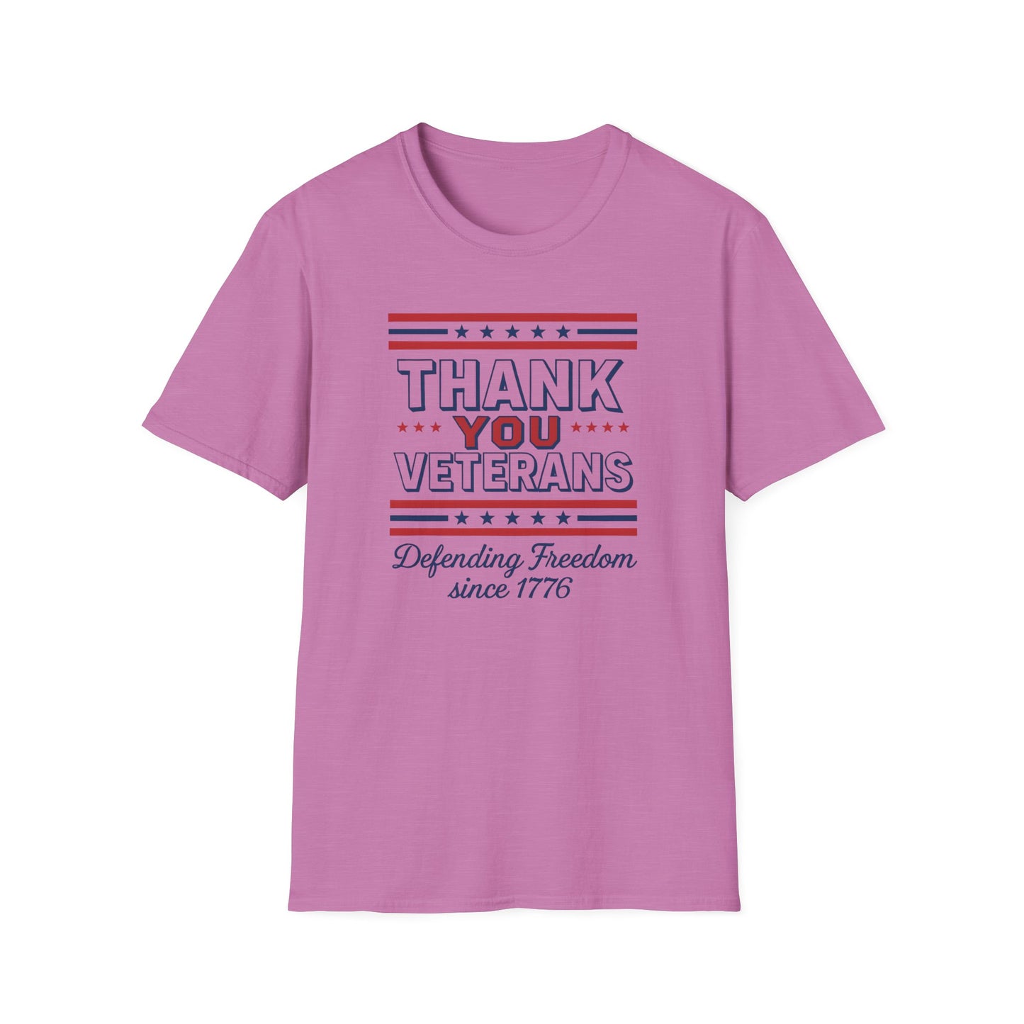 Thank You Veterans Defending Freedom since 1776 unisex tshirt, patriotic tshirt, 4th of July shirt honoring veterans, pro vet