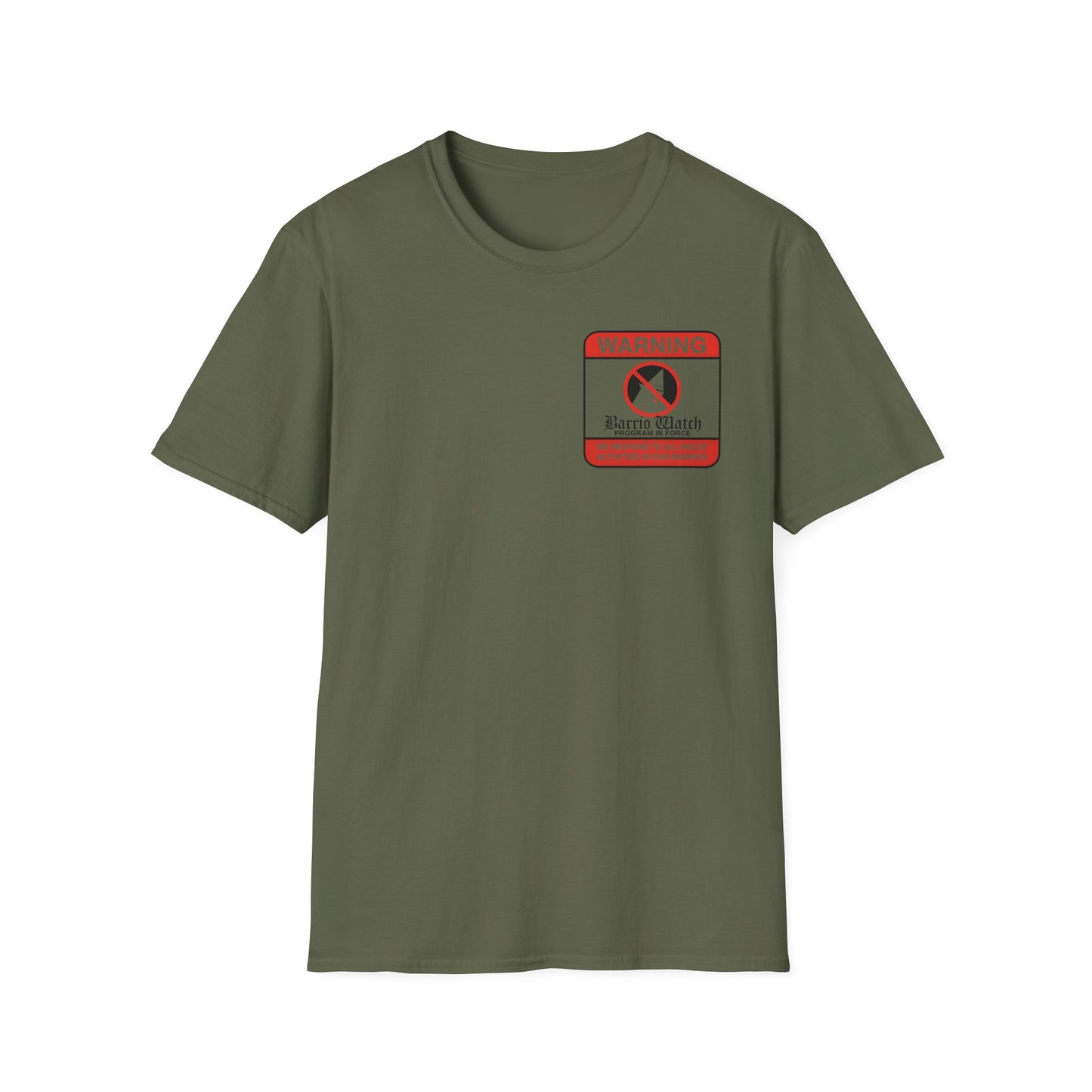 Fascists Can Oligargle Deez Nuts (back) Keep ICE out of the Barrio unisex tee, softstyle printed front and back anti ICE Tee