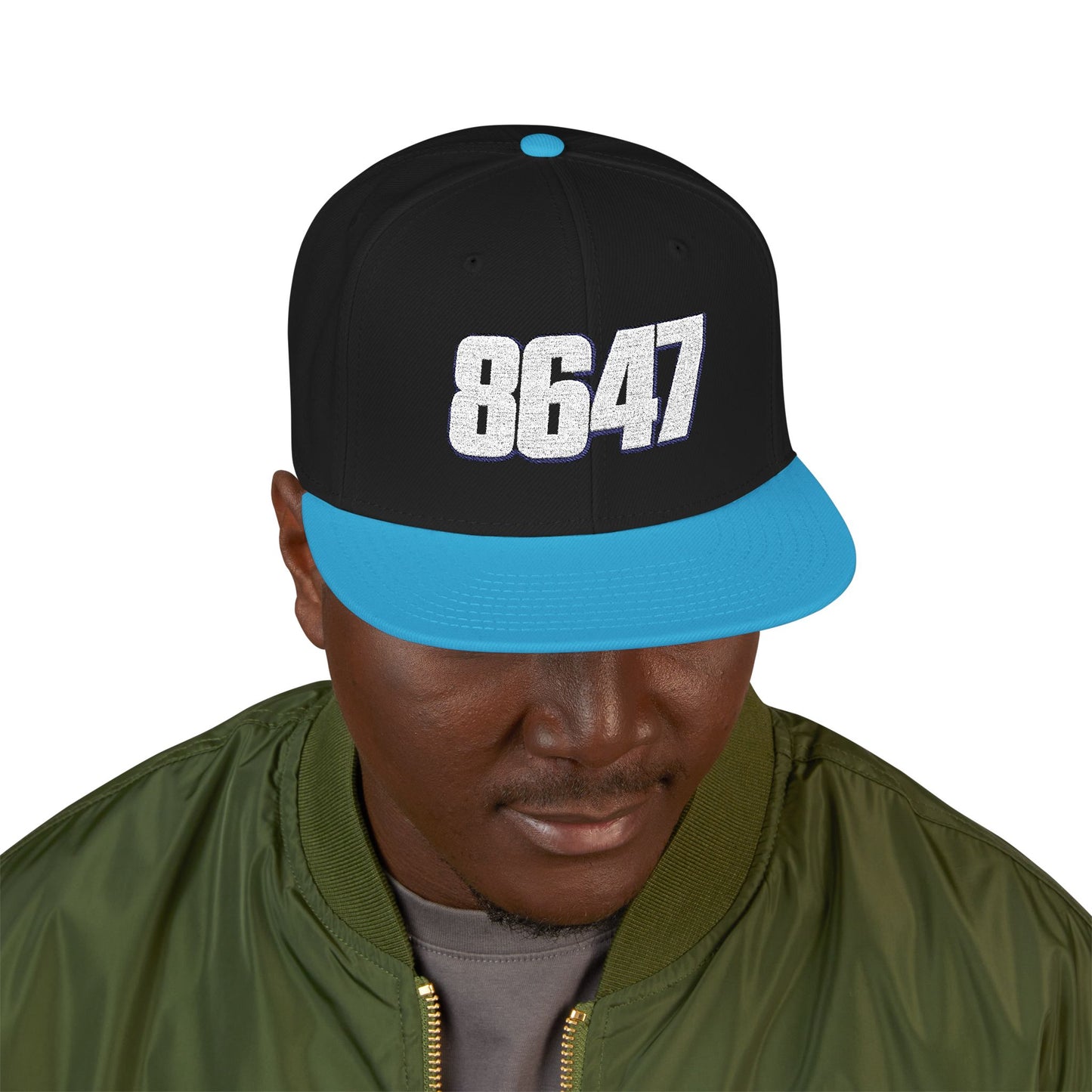 Embroidered 8647 Snapback Cap | Stylish Streetwear Hat | Perfect Gift for Him, Customizable Vintage Hat, Casual Fashion