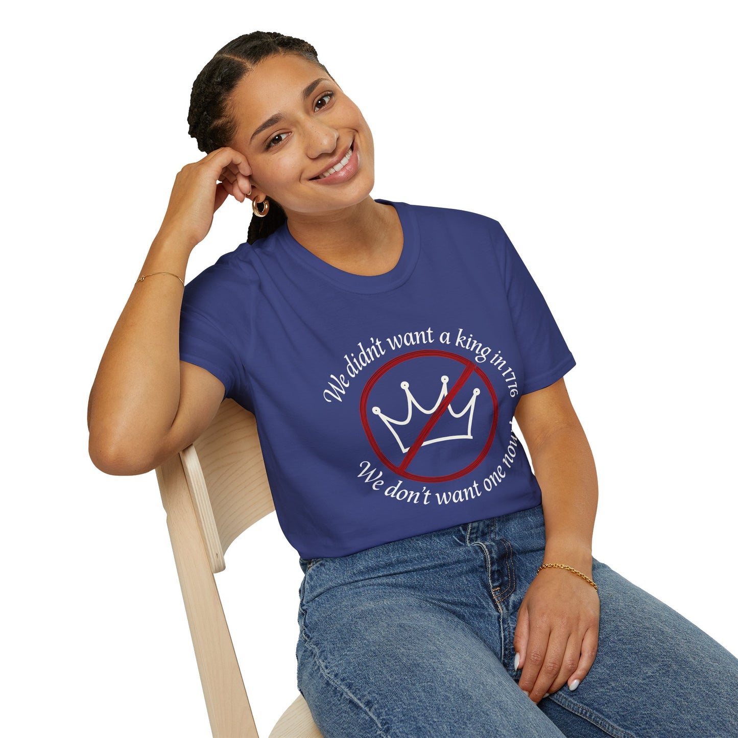 No Kings in 1776 unisex t-shirt, no kings political tee, anti king tee, unisex fit, protest t-shirt, everyday patriot t-shirt