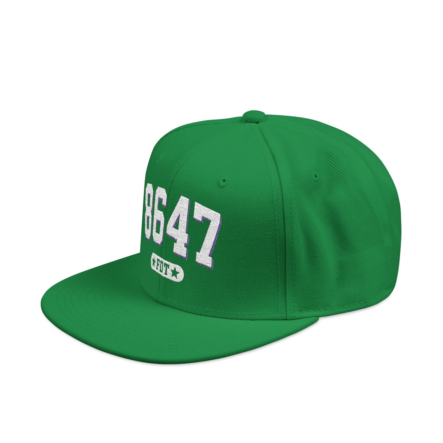 8647 FDT Snapback Cap, Embroidered Baseball Hat, Trendy Street Style, Gift for Political Enthusiasts, Unisex Fashion Headwear