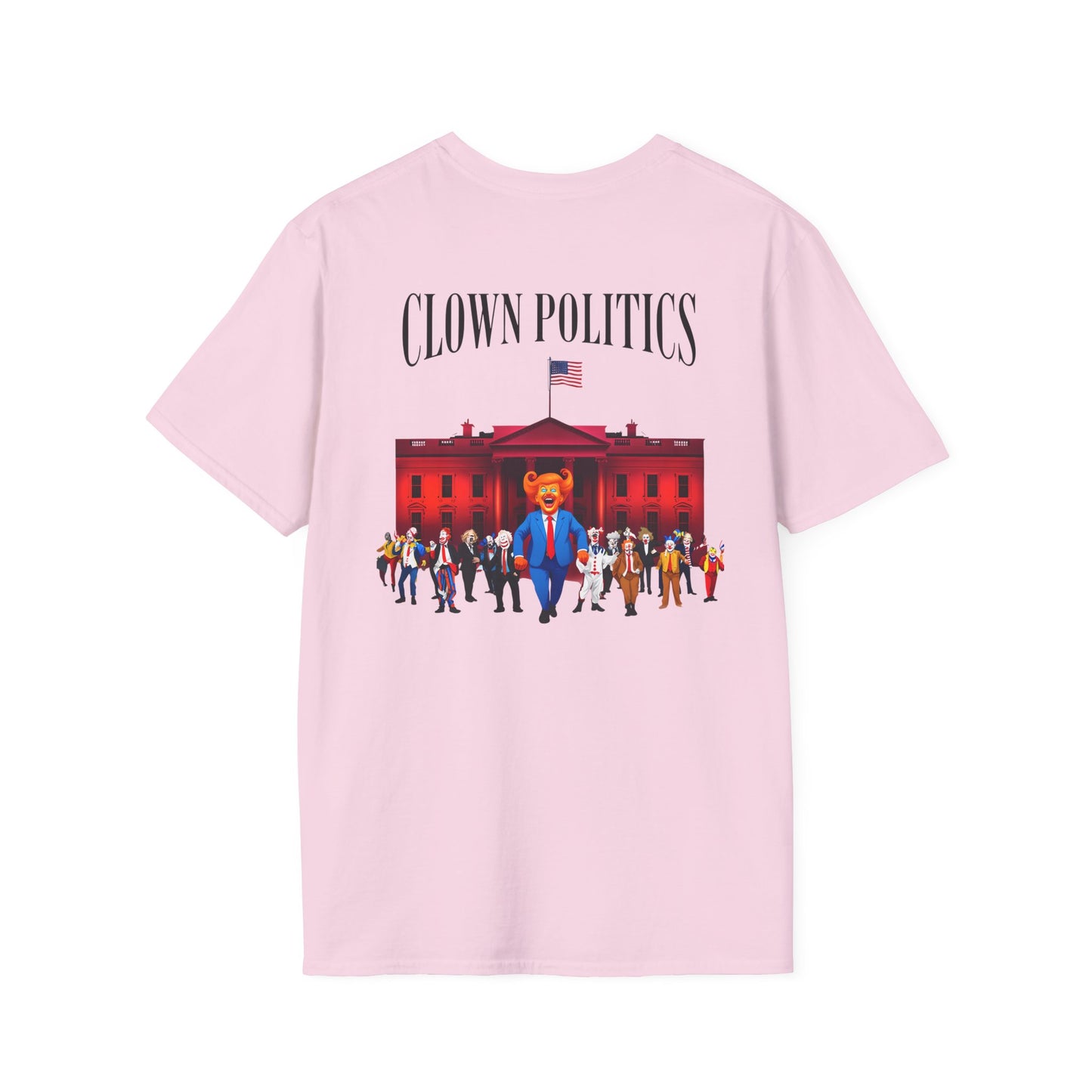 Clown Politics Graphic Tee, Statement Shirt for Activism, Funny Political T-Shirt, Gift for Protesters, Casual, antitrump tee