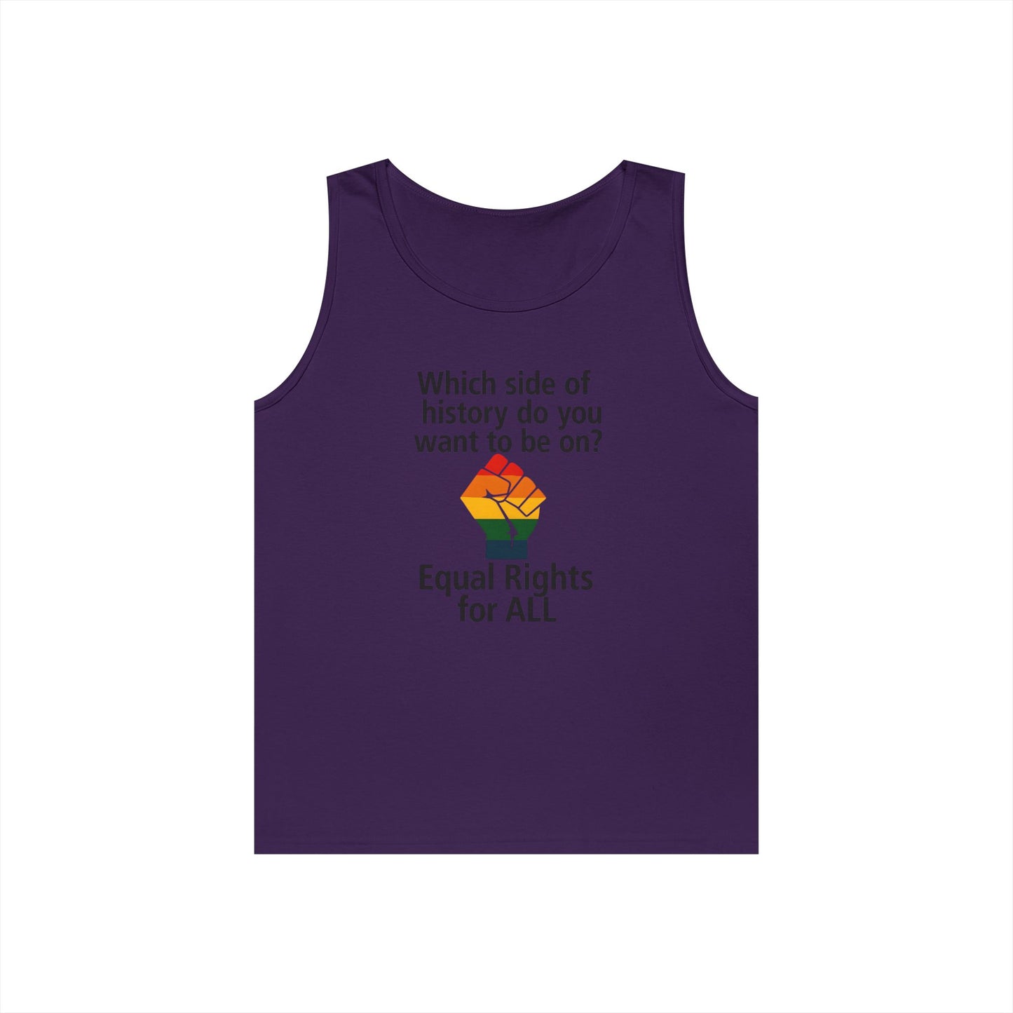 Unisex Equal rights for all Tank Top for Equality Activism, Protest Wear, LGBT Pride, Summer Casual, Gift for Activists