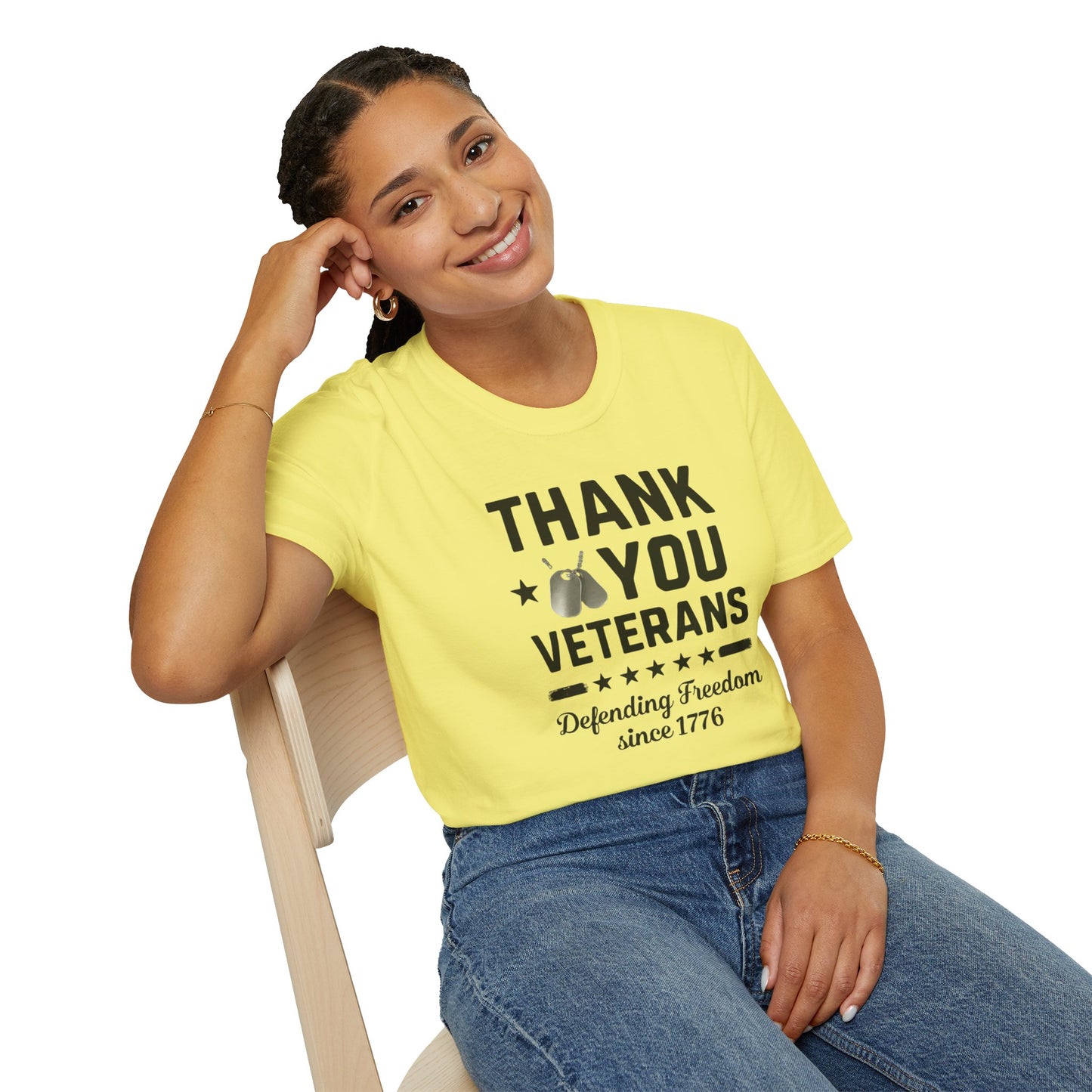 Thank You Veterans, Defending Freedom since 1776 unisex tshirt, 4th of july tee, patriotic tshirt, honor your local vet shirt