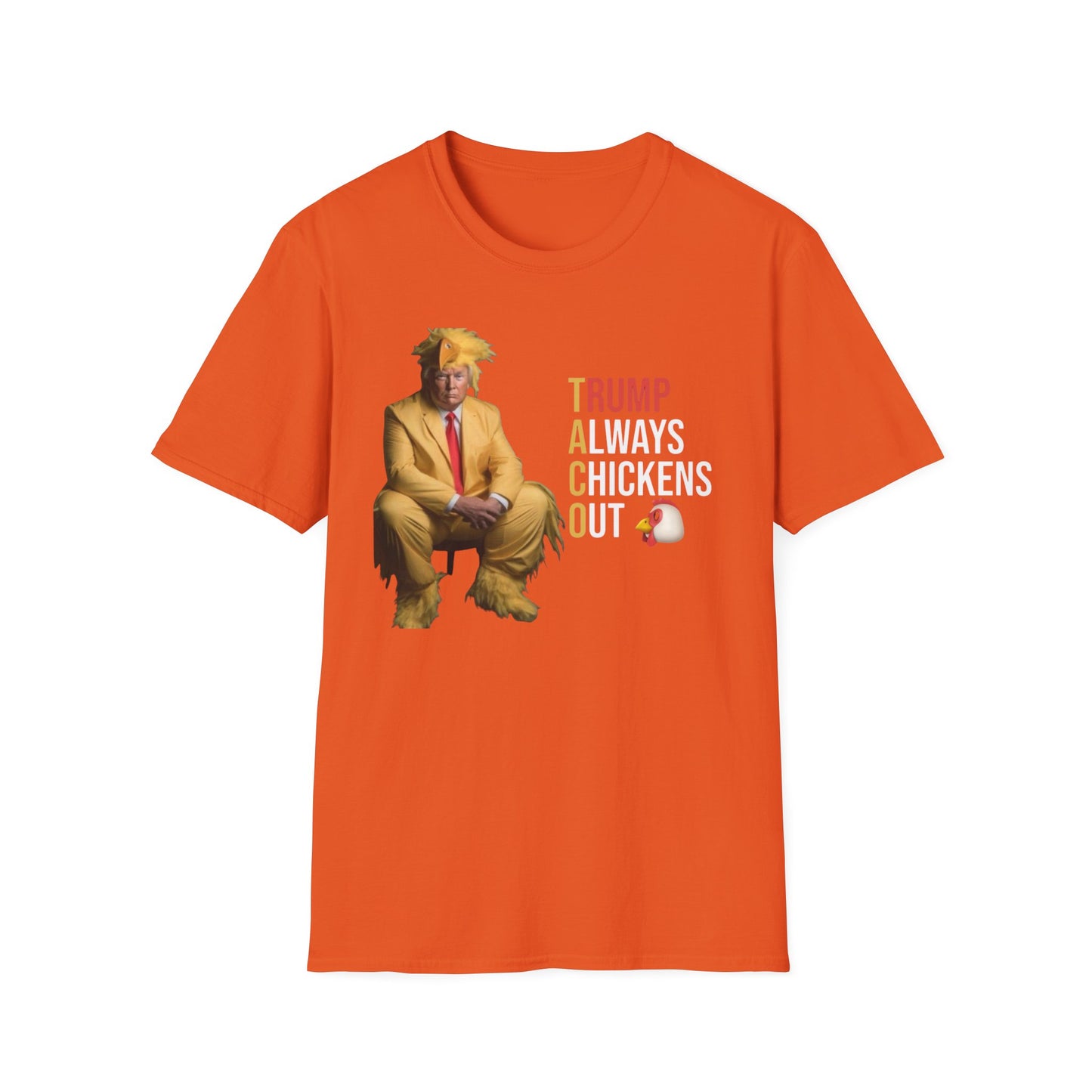 Trump Chicken Out Unisex T-Shirt, Funny Political Tee, Gift for Friends, Election Humor, Casual Wear