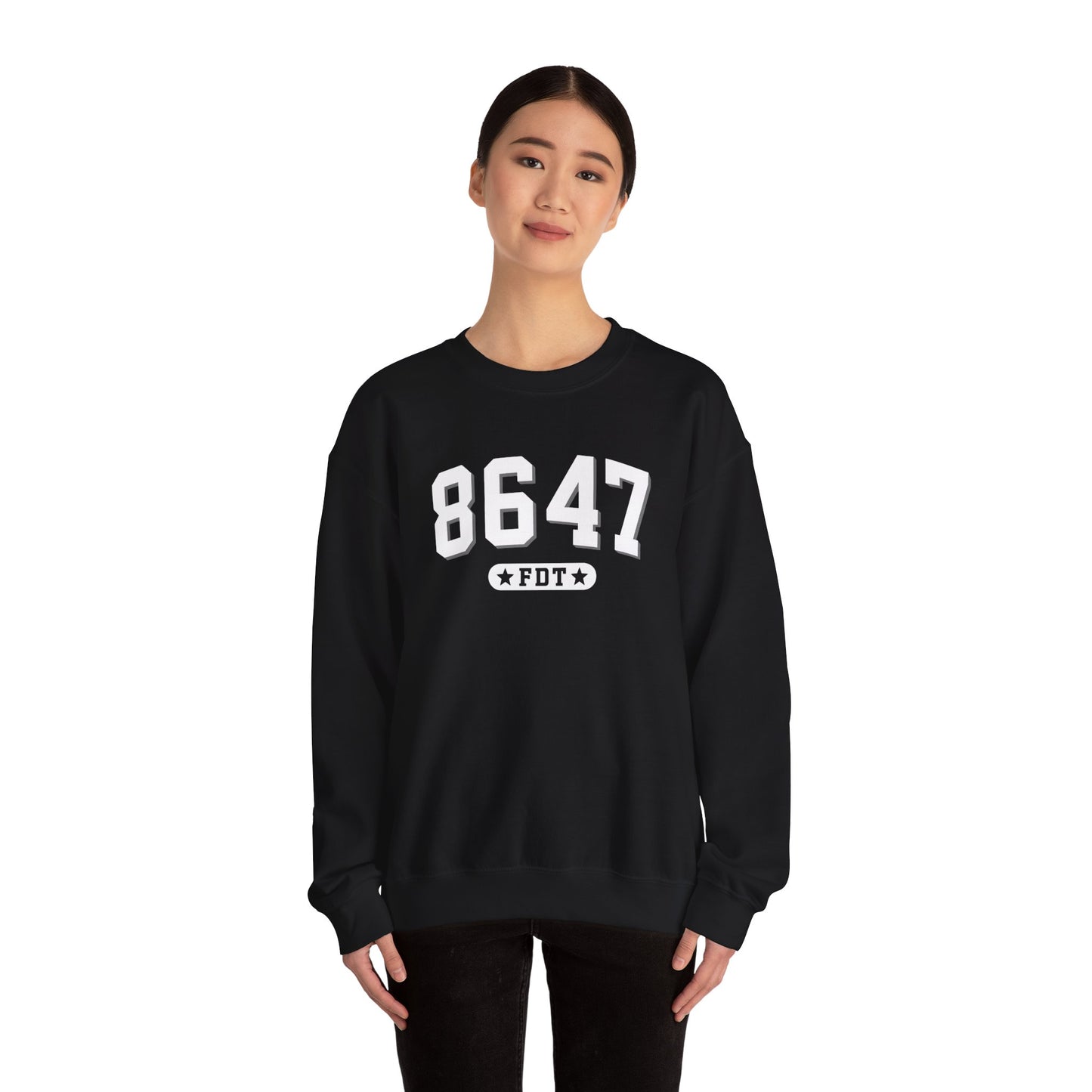 8647 FDT unisex Crewneck Sweatshirt, Stand with FDT Sweatshirt, No Trump Crewneck, Anti-Fascism Sweatshirt, unisex crewneck sweatshirt