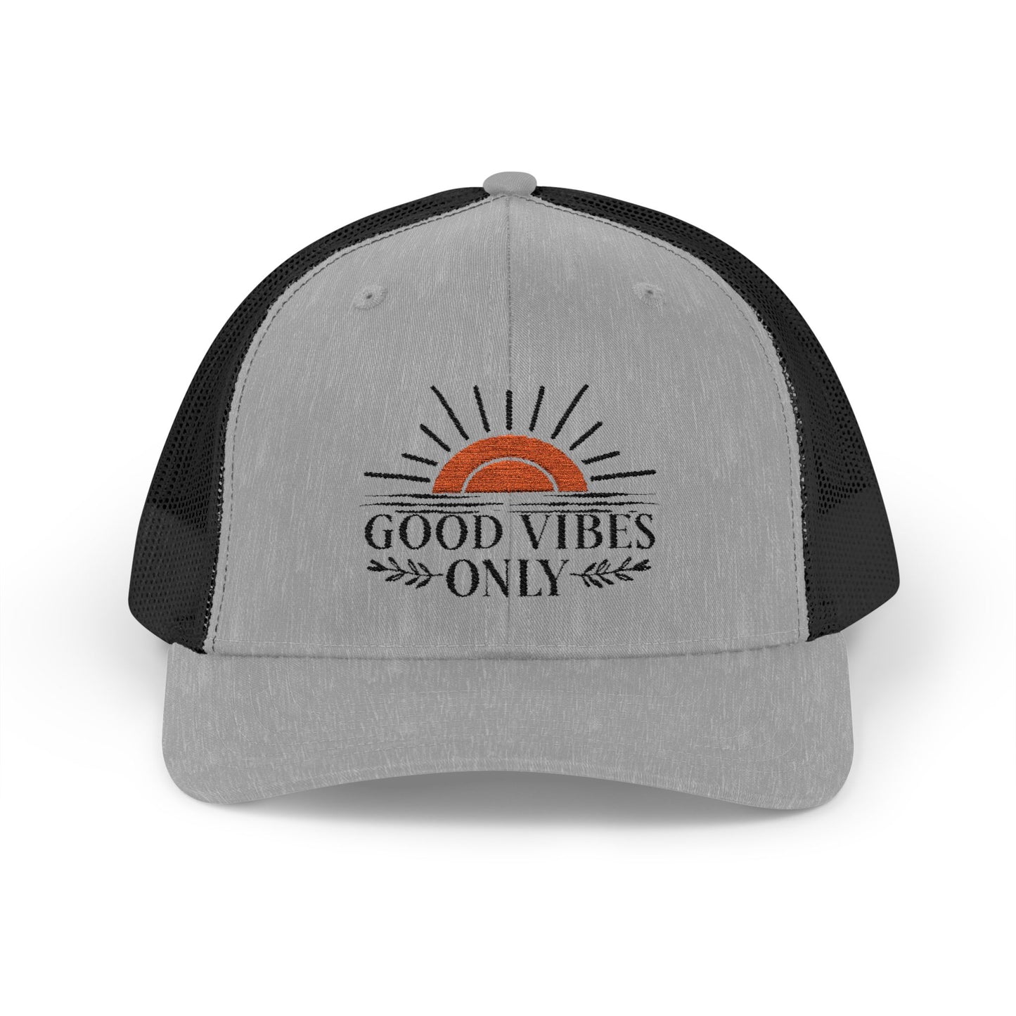 Good Vibes Only Trucker Cap, Summer and Spring headware, cool trendy trucker hat, gifts for him/her, summertime fun hat