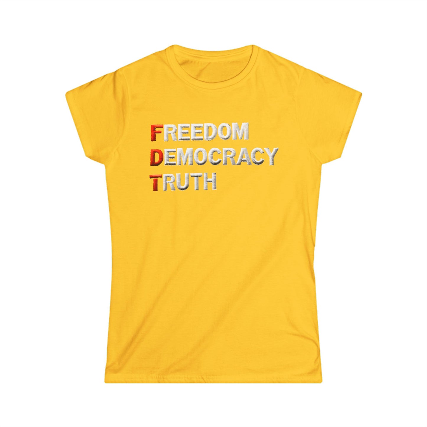 Freedom Democracy Truth Women's Fit Tee |  Equality Apparel, Activist Clothing, Inspirational Gift, Urban Fashion