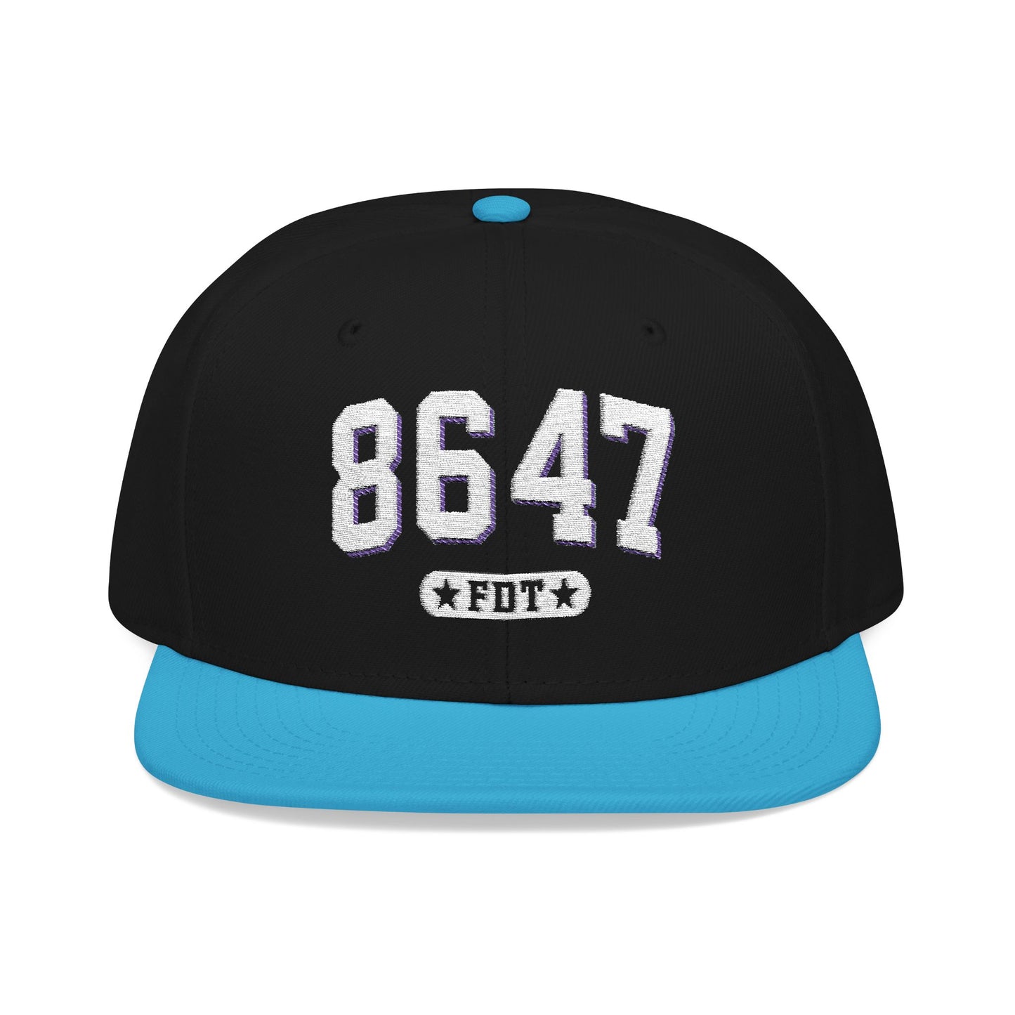 8647 FDT Snapback Cap, Embroidered Baseball Hat, Trendy Street Style, Gift for Political Enthusiasts, Unisex Fashion Headwear