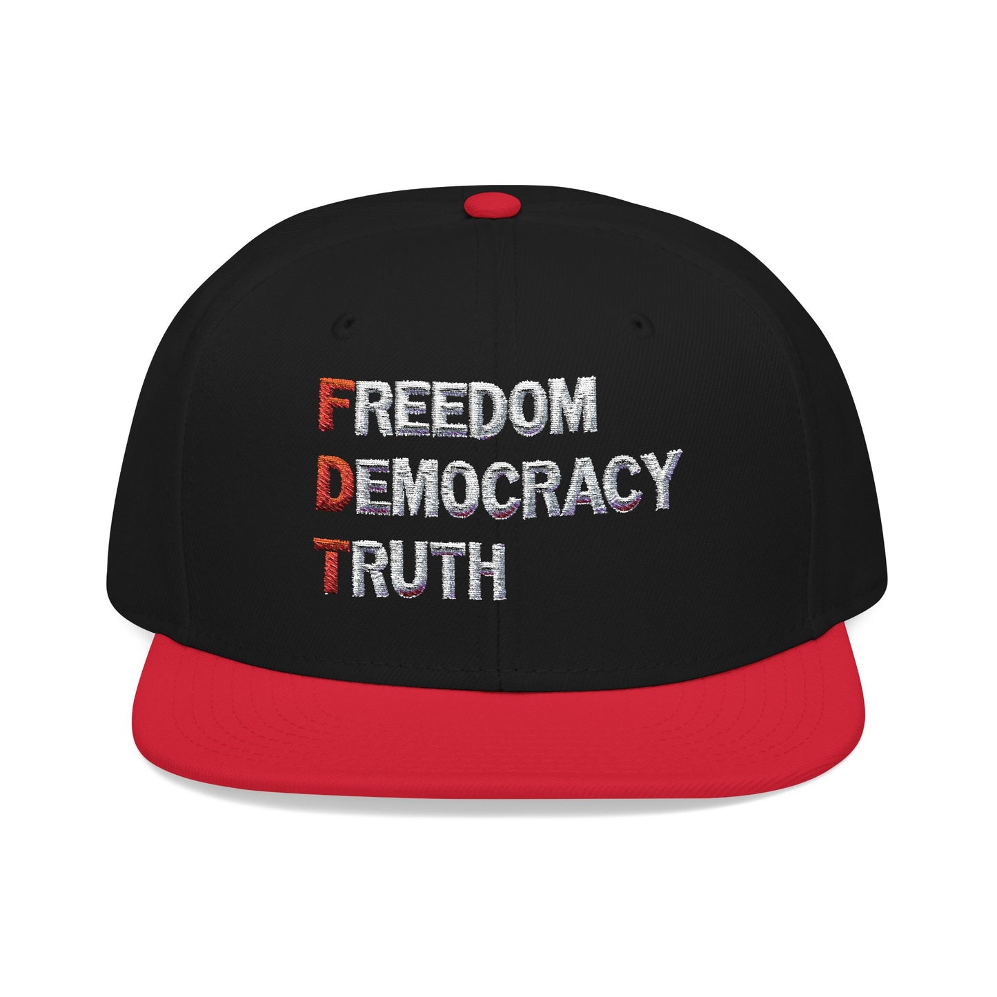 Freedom Democracy Truth Snapback Hat - Stylish Streetwear Cap for Casual Outfits, Perfect Gift for Sports Fans, Adjustable Fit