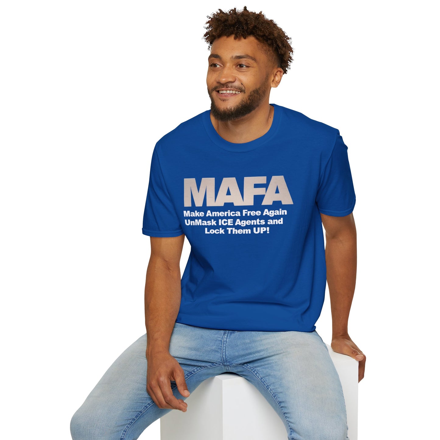 MAFA - Make America Free Again, Unmask ICE Agents and Lock them Up!! unisex t-shirt, Political Protest shirt, Anti ICE tee