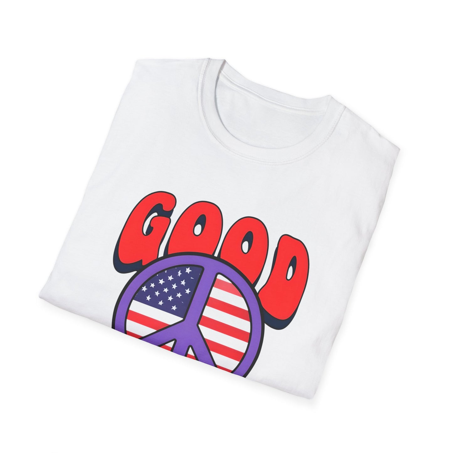 Peace & Good Trouble Unisex T-Shirt, Retro Graphic Tee, Casual Wear, Gift for Activists, July 4th Celebration Shirt