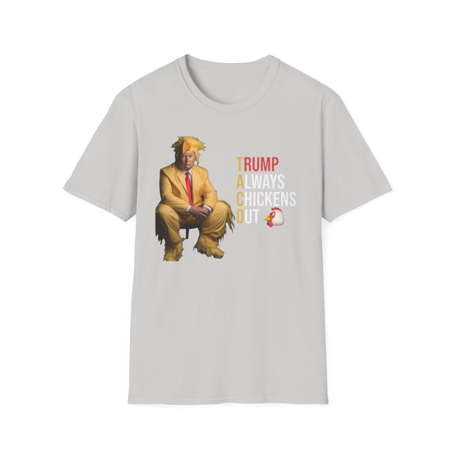Trump Chicken Out Unisex T-Shirt, Funny Political Tee, Gift for Friends, Election Humor, Casual Wear