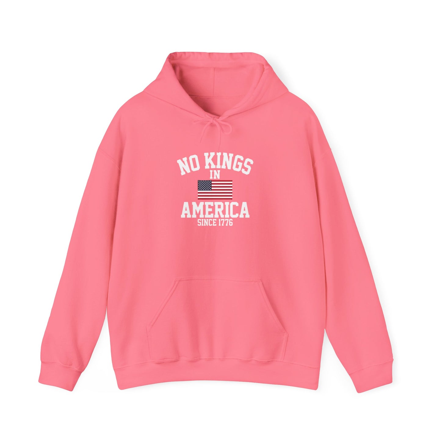 No Kings in America Fleece Hoodie, Cozy Fleece Hoodie, Political Statement Hoodie, Stand With Ameroca Hoodie, Anti Fascism Hoodie
