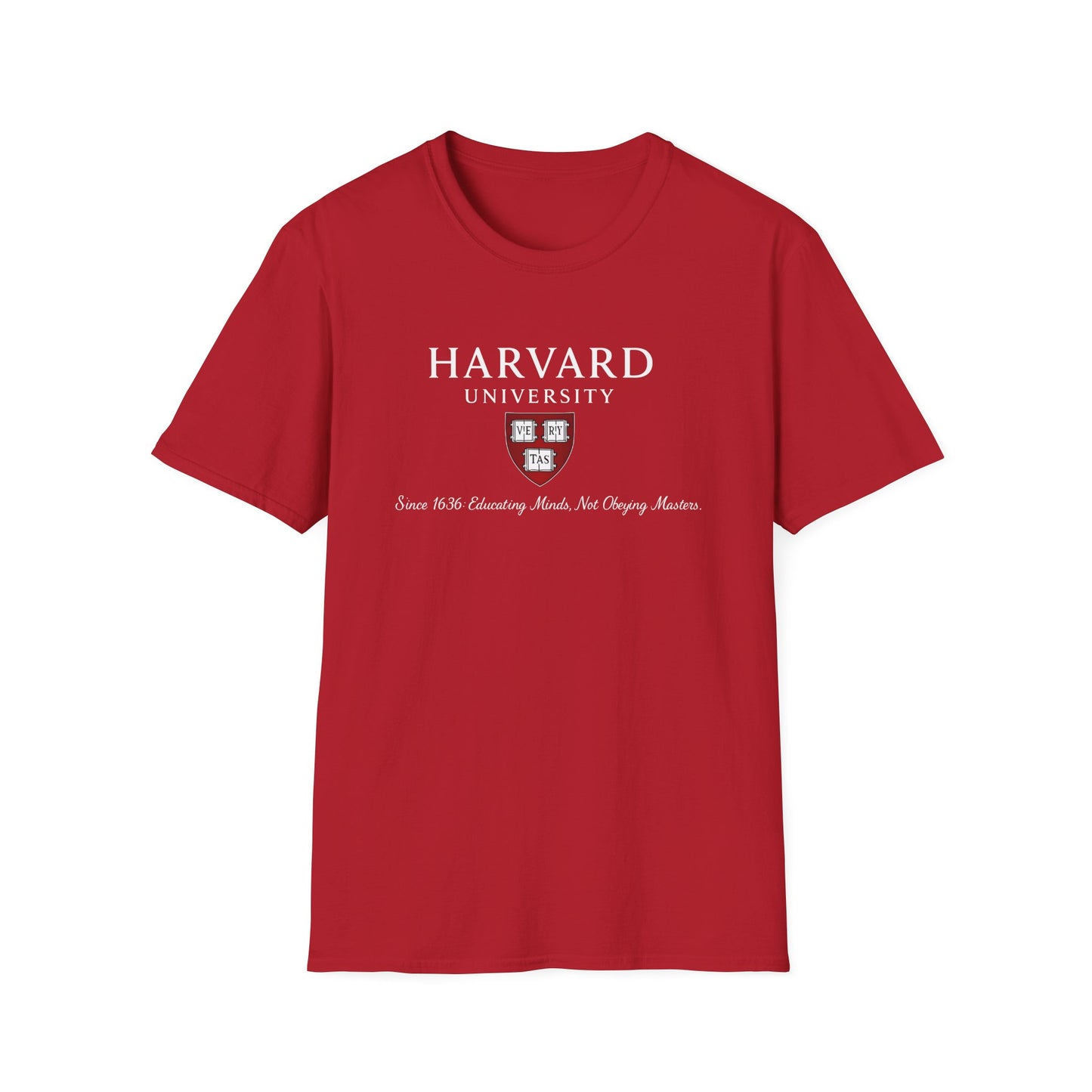 Harvard University - Since 1636: unisex t-shirt, antigovernment shirt, no masters tee, hands off universities t-shirt, law shirt