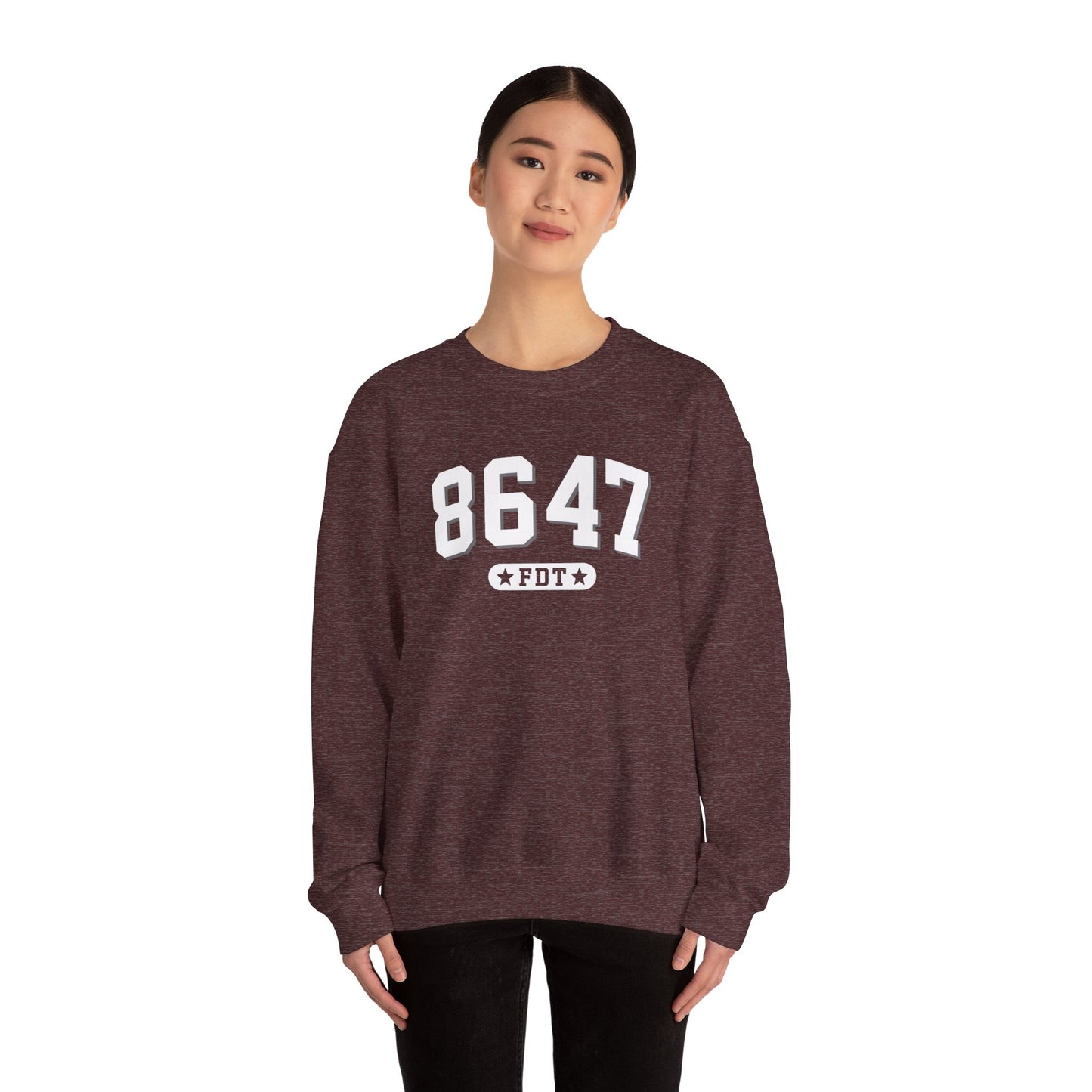 8647 FDT unisex Crewneck Sweatshirt, Stand with FDT Sweatshirt, No Trump Crewneck, Anti-Fascism Sweatshirt, unisex crewneck sweatshirt