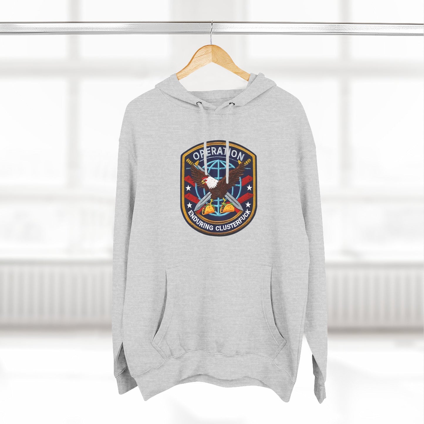 Operation Enduring Clusterfuck Fleece Hoodie, Funny Political Fleece Hoodie, Trendy and Cozy Sweatshirt