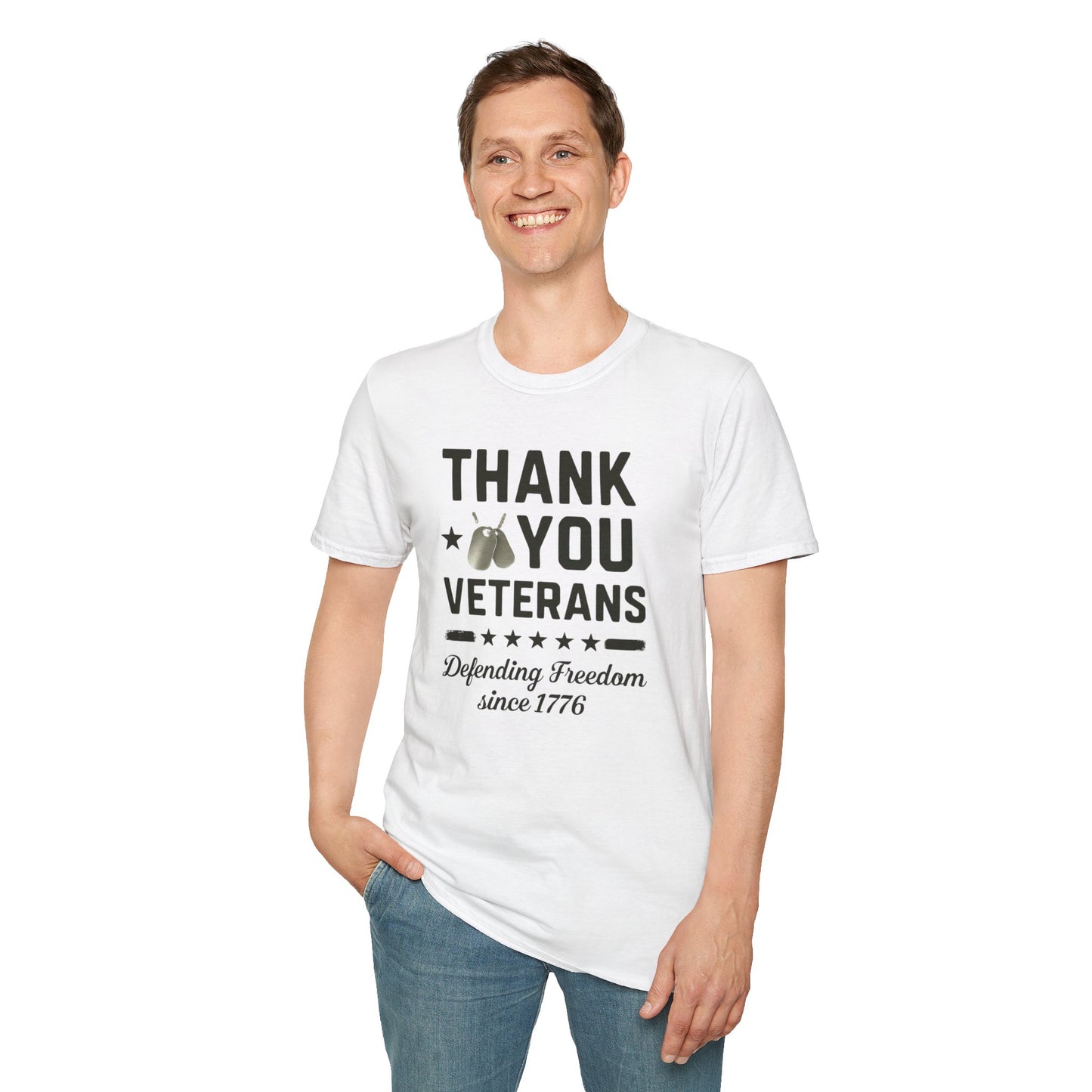 Thank You Veterans, Defending Freedom since 1776 unisex tshirt, 4th of july tee, patriotic tshirt, honor your local vet shirt