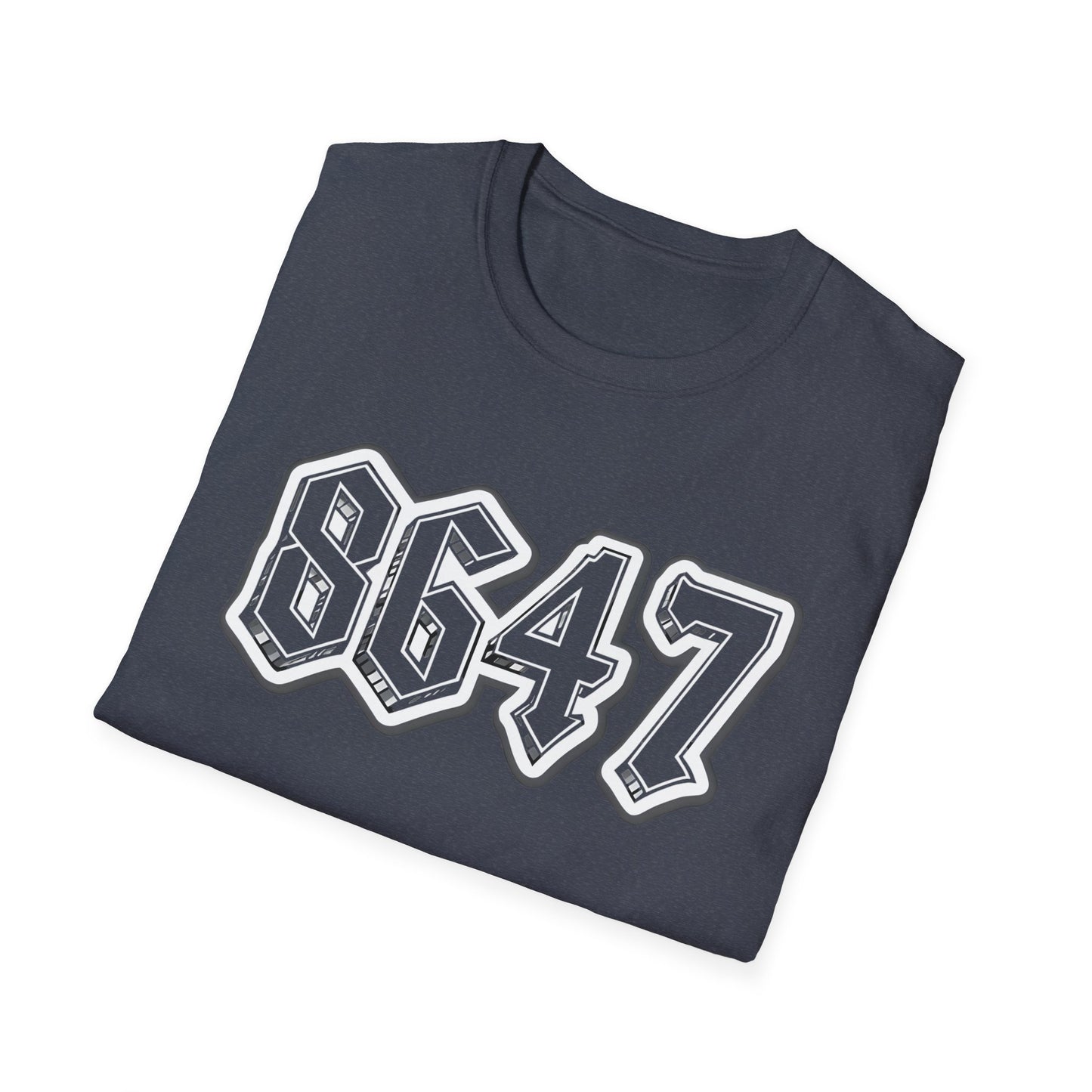 8647 Trendy Unisex T-Shirt with Bold Graphic 8647, Casual Streetwear, Gift for Him or Her, Everyday Wear, Comfortable Tee