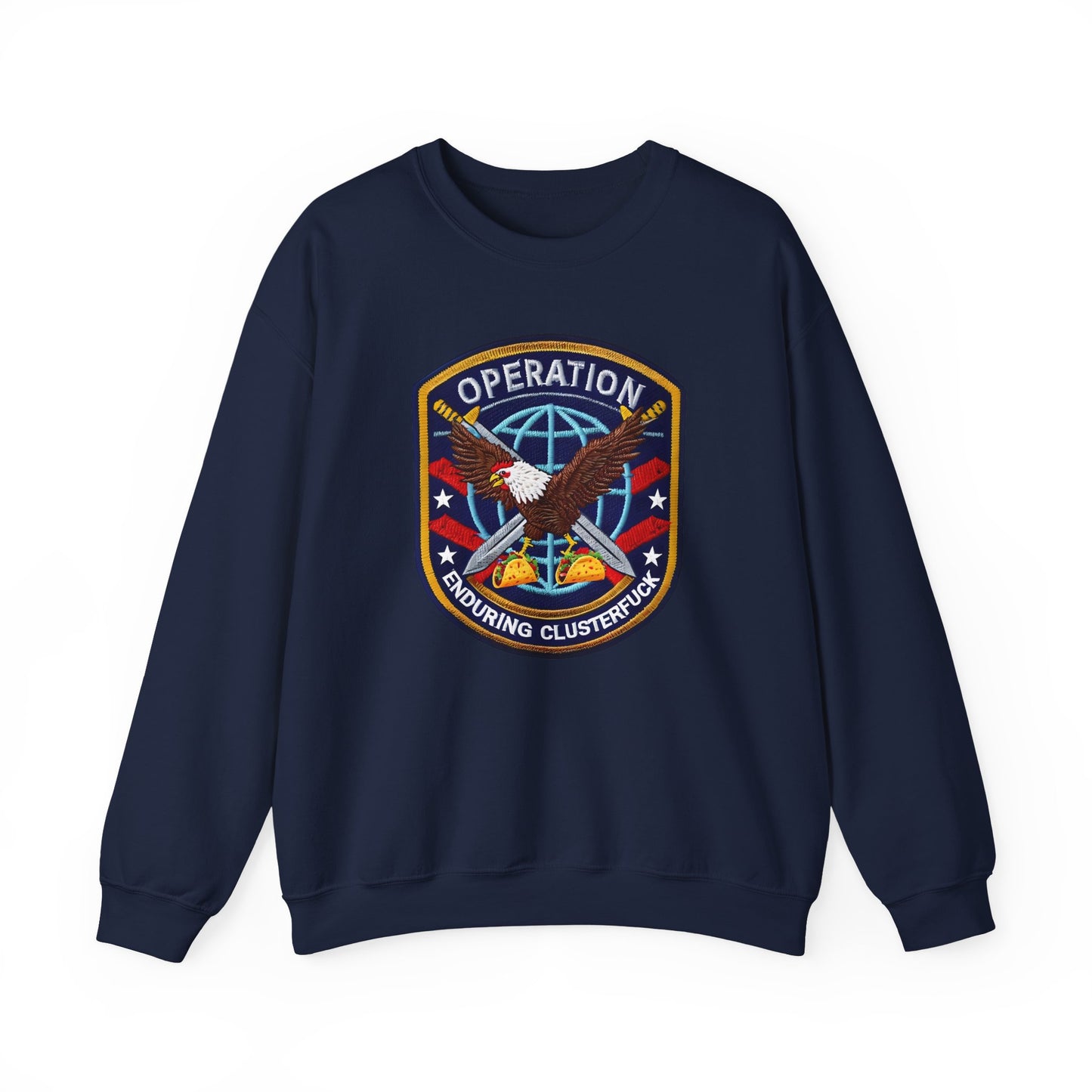 Operation Enduring Clusterfuck crewneck Sweatshirt, Political Statement Sweatshirt, Anti Fascism Sweatshirt, Support Ukraine Crew Neck