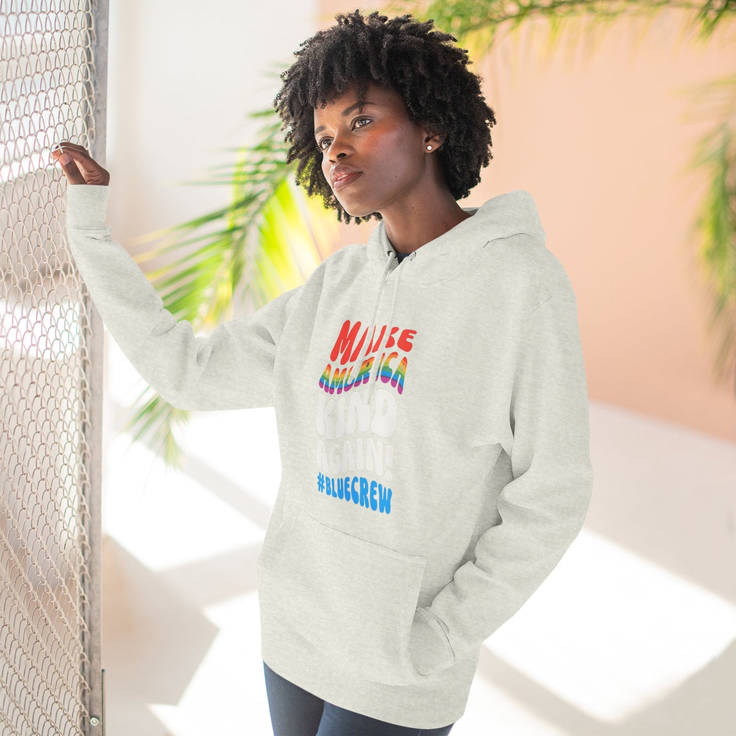 Make America Kind Again #BlueCrew Fleece Hoodie, Unisex #BlueCrew Hoodie, #BlueCrew Gear