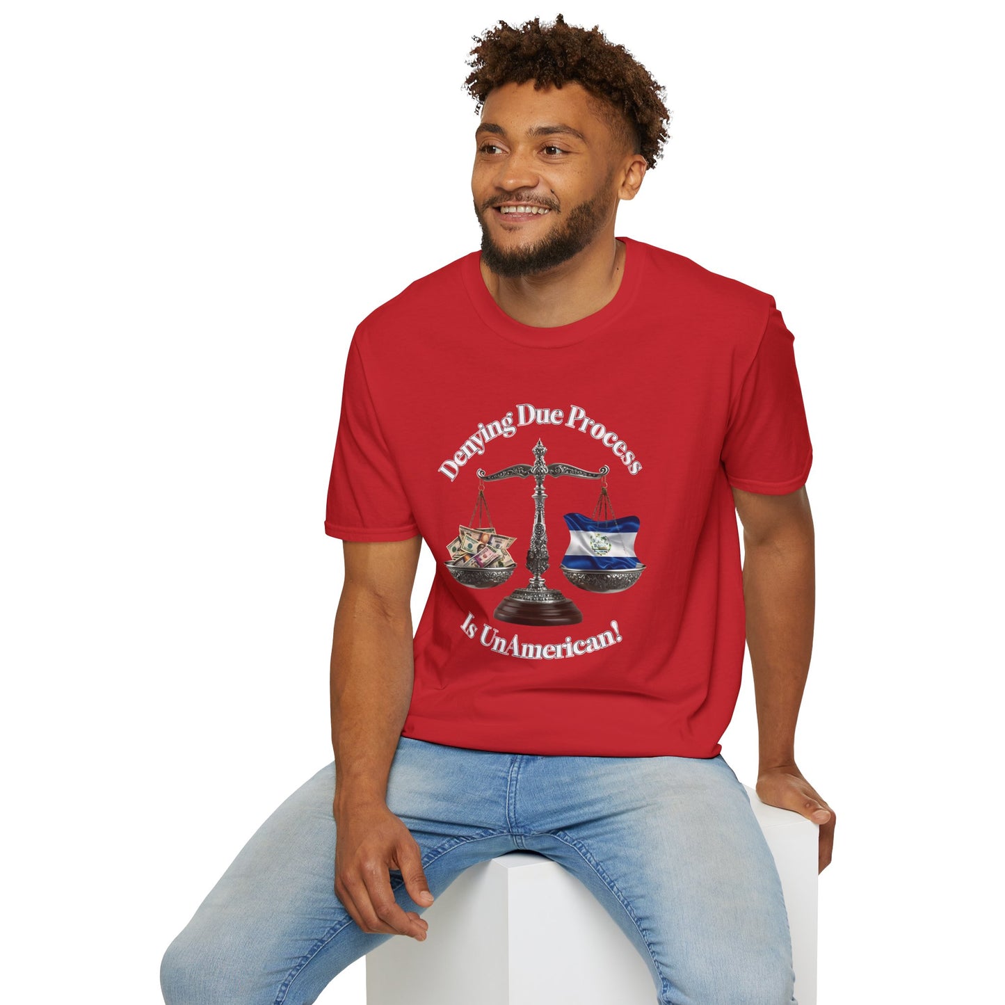 Justice T-Shirt - 'Denying Due Process Is UnAmerican' Graphic Tee, Political Apparel, Gift for Activists, Casual Wear, Statement Shirt