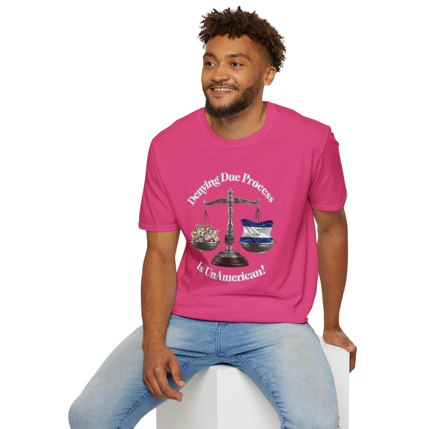 Justice T-Shirt - 'Denying Due Process Is UnAmerican' Graphic Tee, Political Apparel, Gift for Activists, Casual Wear, Statement Shirt