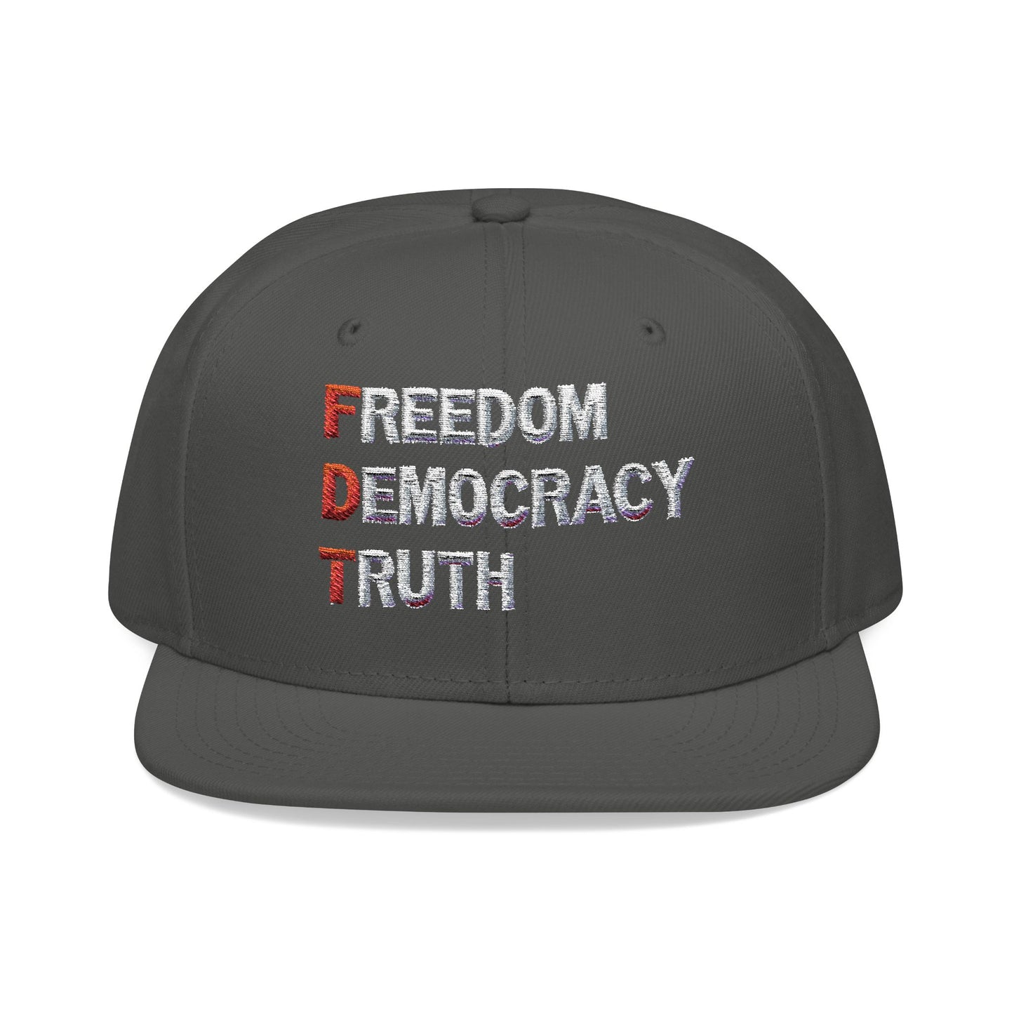 Freedom Democracy Truth Snapback Hat - Stylish Streetwear Cap for Casual Outfits, Perfect Gift for Sports Fans, Adjustable Fit