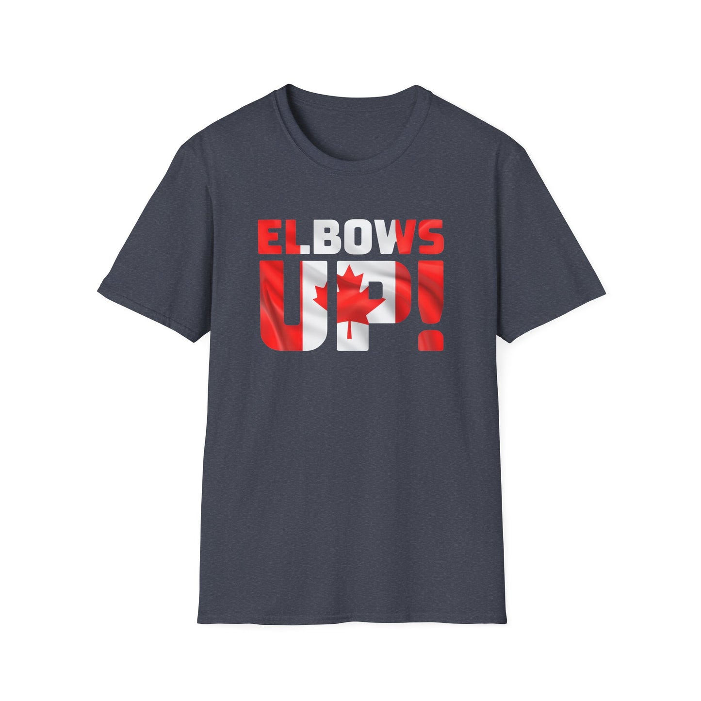 Canadian Pride Elbows Up T-Shirt, Unisex Tee, Fun Canada Day Apparel, Gift for Canada Lovers, Comfortable Travel Shirt