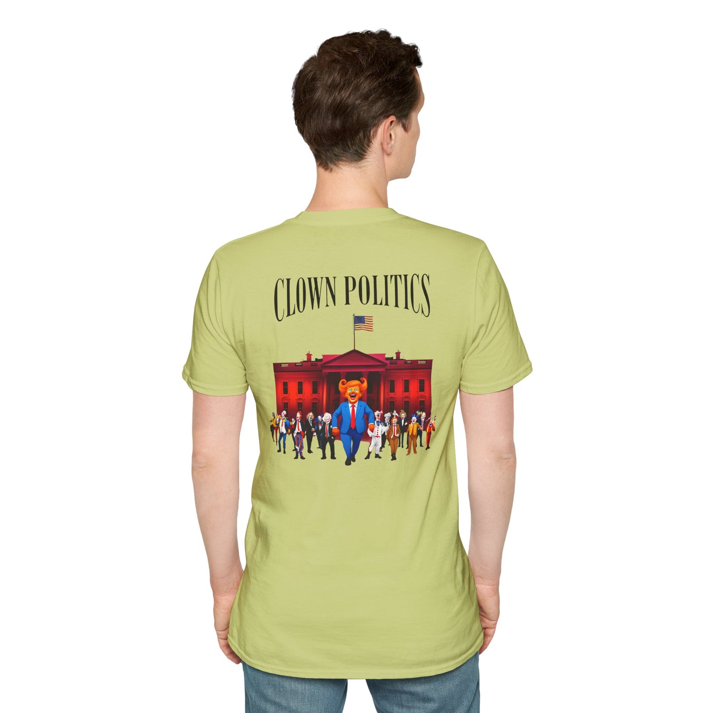 Clown Politics Graphic Tee, Statement Shirt for Activism, Funny Political T-Shirt, Gift for Protesters, Casual, antitrump tee