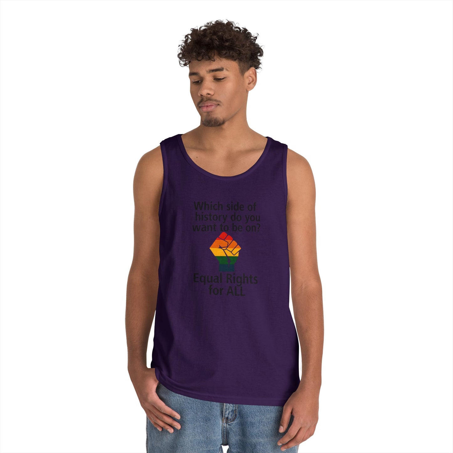 Unisex Equal rights for all Tank Top for Equality Activism, Protest Wear, LGBT Pride, Summer Casual, Gift for Activists